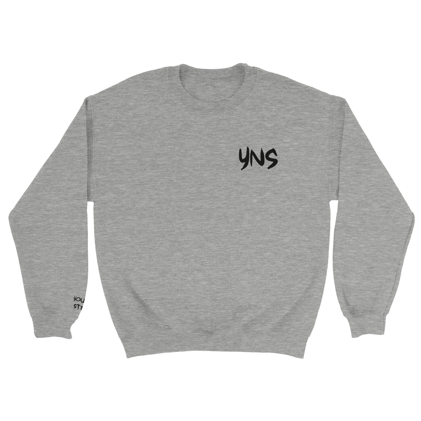 YNS Young n Striving Classic Unisex EMBROIDERED Crewneck Sweatshirt