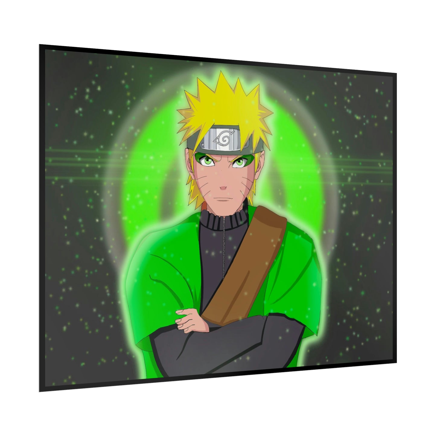 Green Naruto Sage Mode Naruto Shippuden Rolled Posters