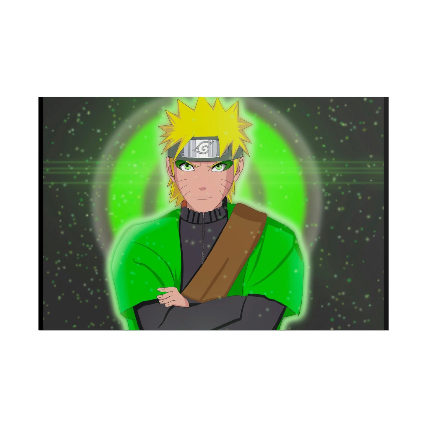 Green Naruto Sage Mode Naruto Shippuden Rolled Posters