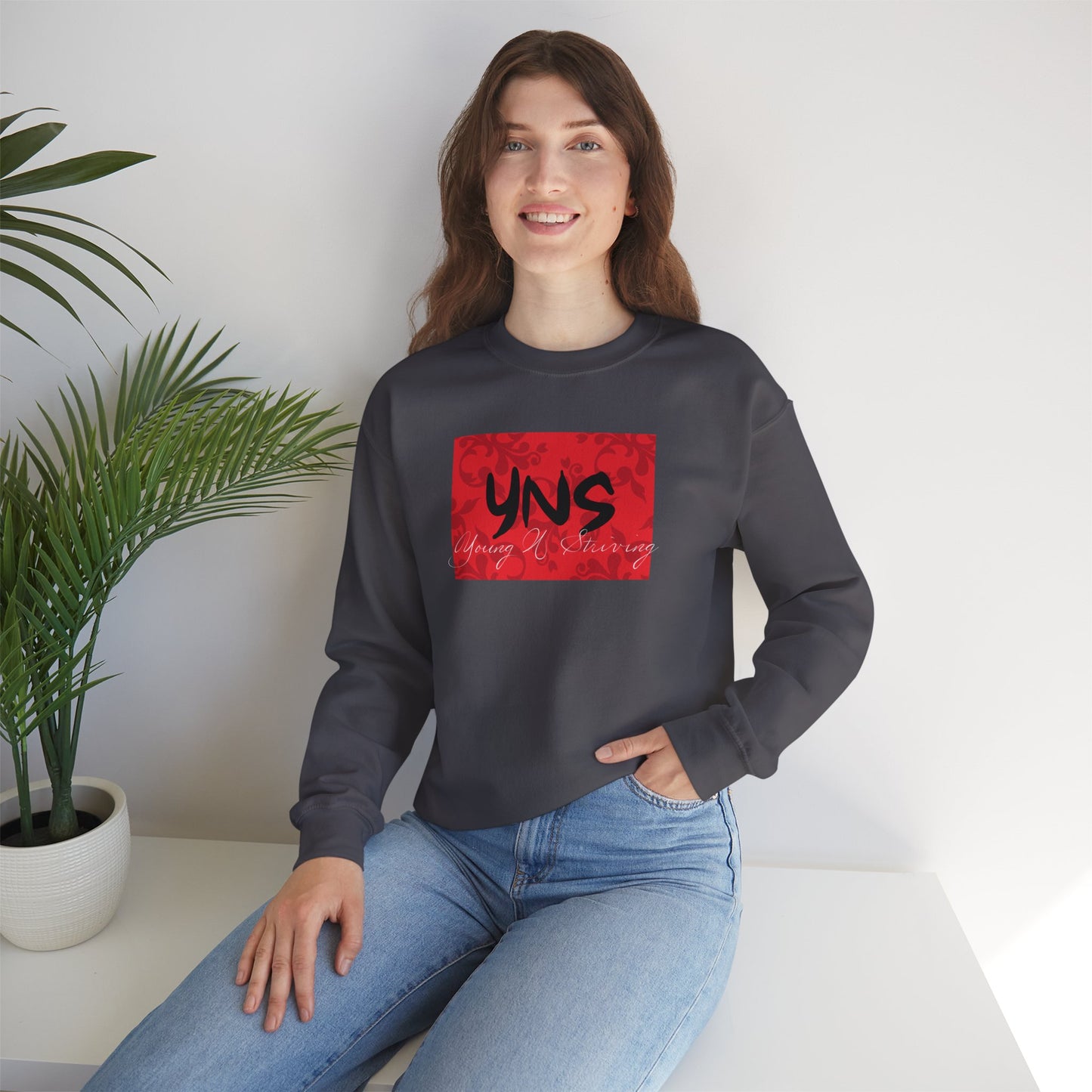 YNS 'Red' Unisex Heavy Blend™ Crewneck Sweatshirt