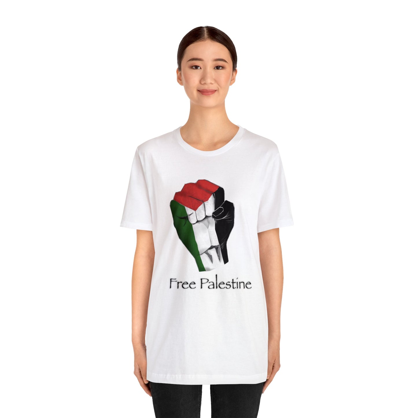 Free Palestine Unisex Jersey Short Sleeve Tee