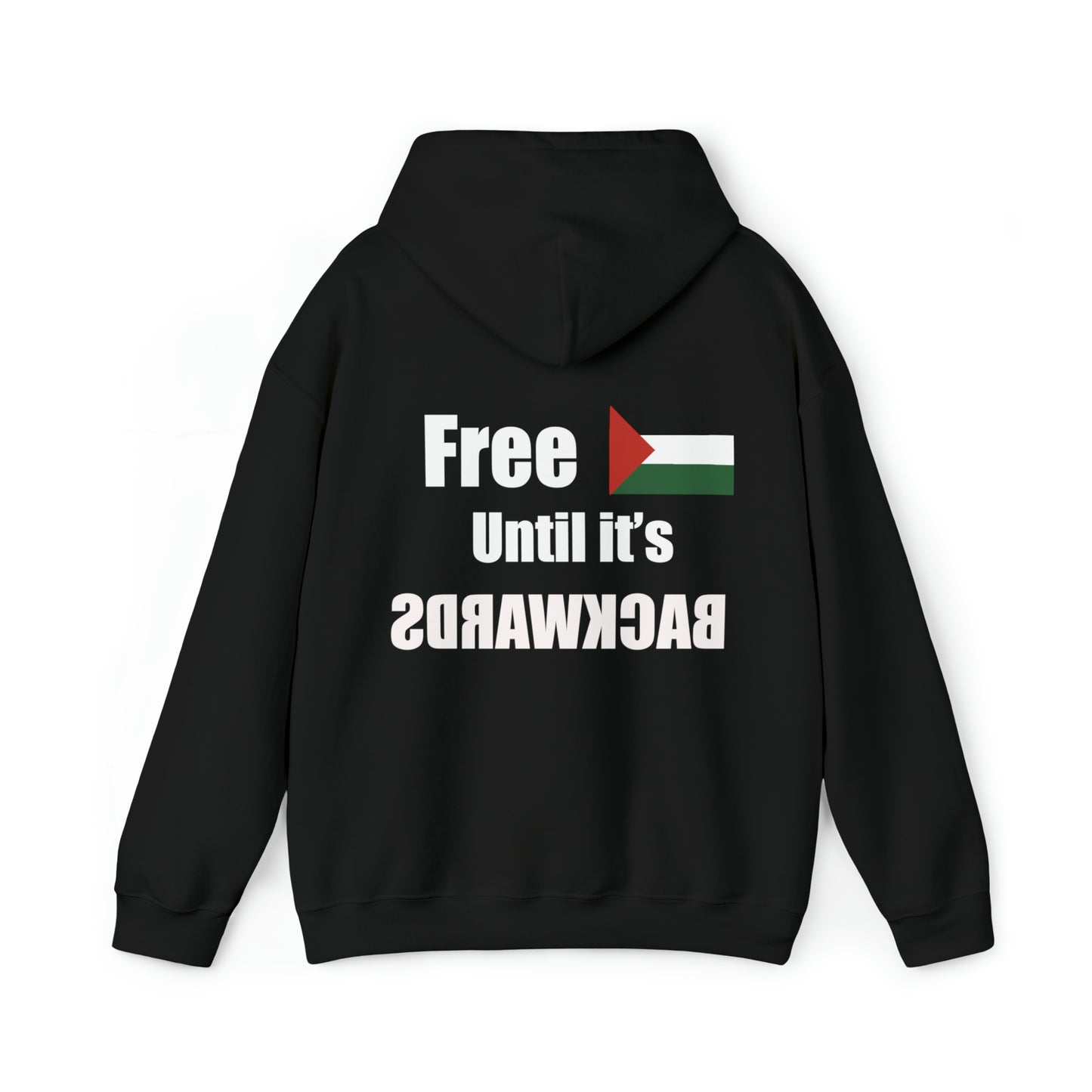 Black Free Palestine Unisex Heavy Blend™ Hooded Sweatshirt