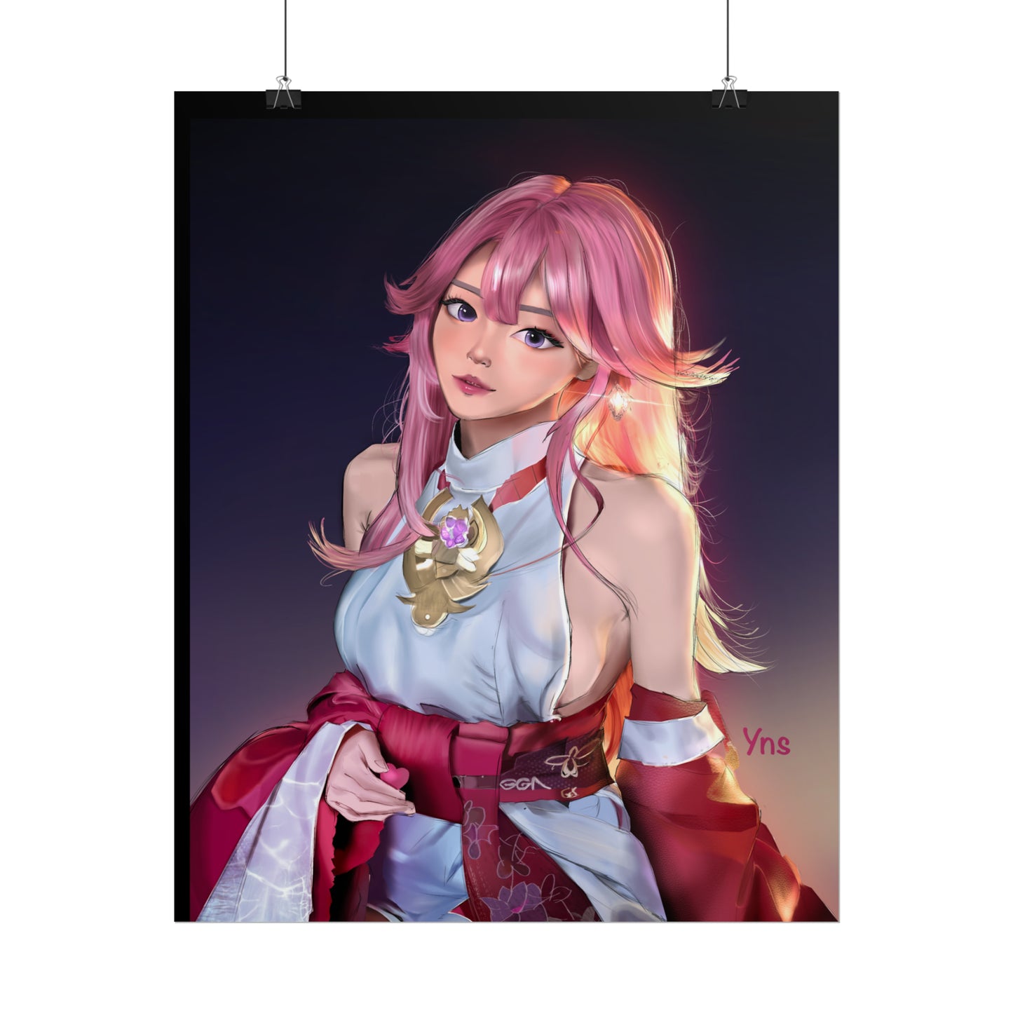 Yae Miko Genshin Impact Rolled Posters