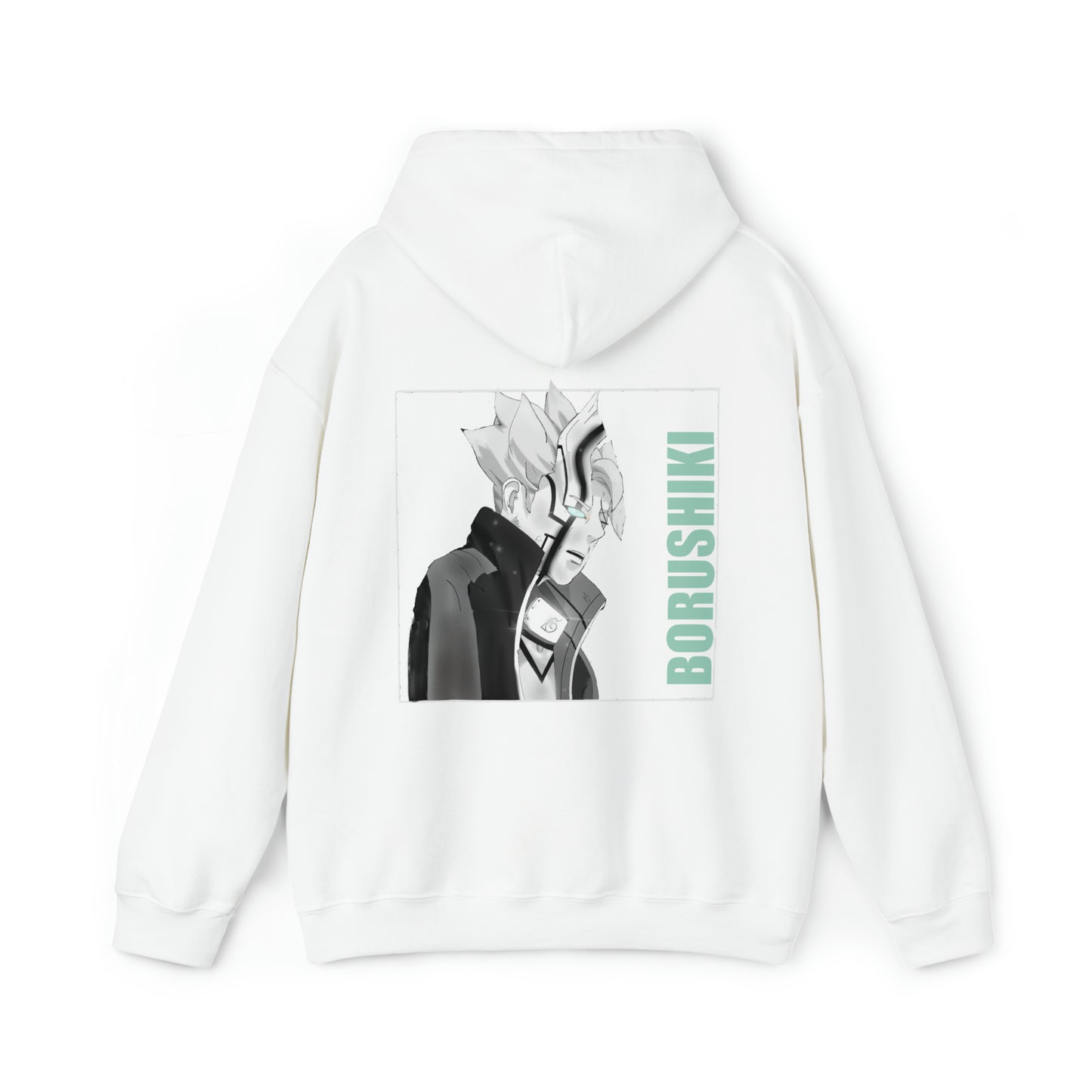 White Borushiki Boruto Naruto Next Generations Unisex Heavy Blend™ Hooded Sweatshirt