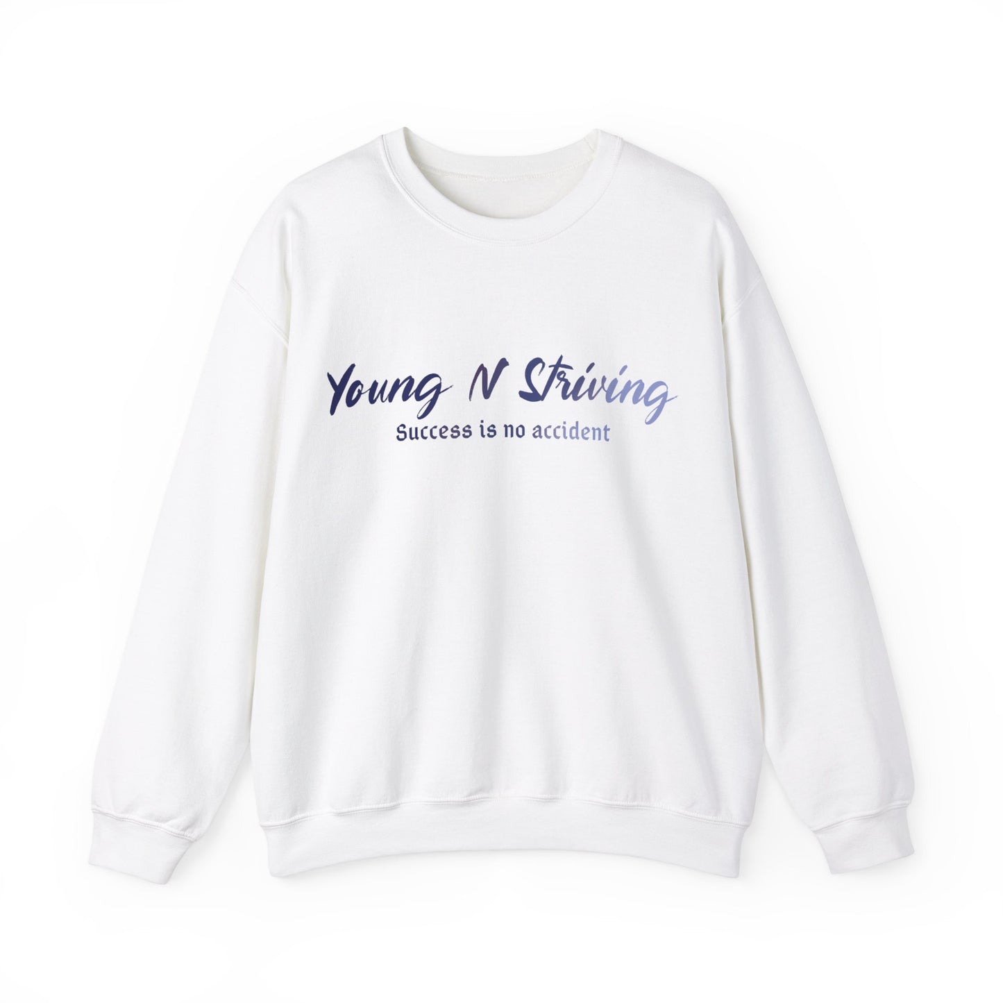 YNS Young N Striving Blue/White Unisex Heavy Blend™ Crewneck Sweatshirt