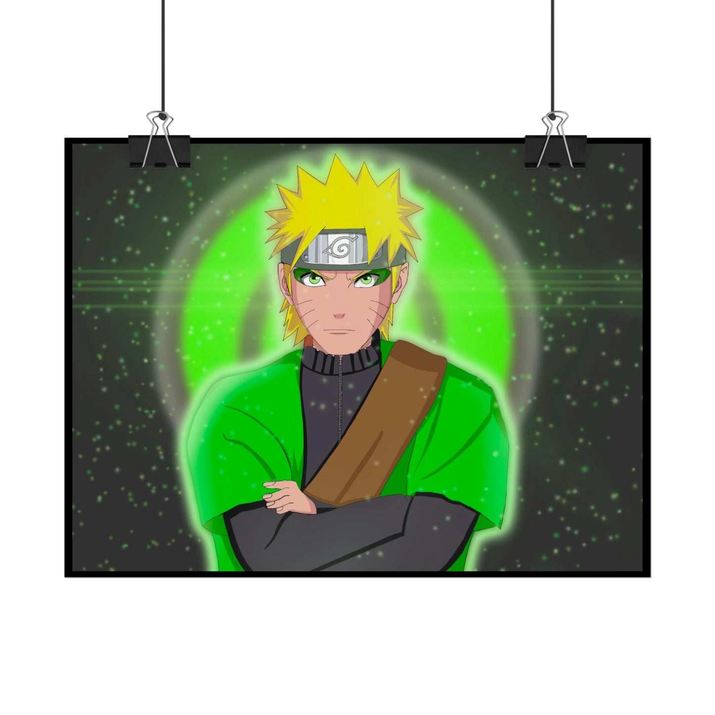 Green Naruto Sage Mode Naruto Shippuden Rolled Posters