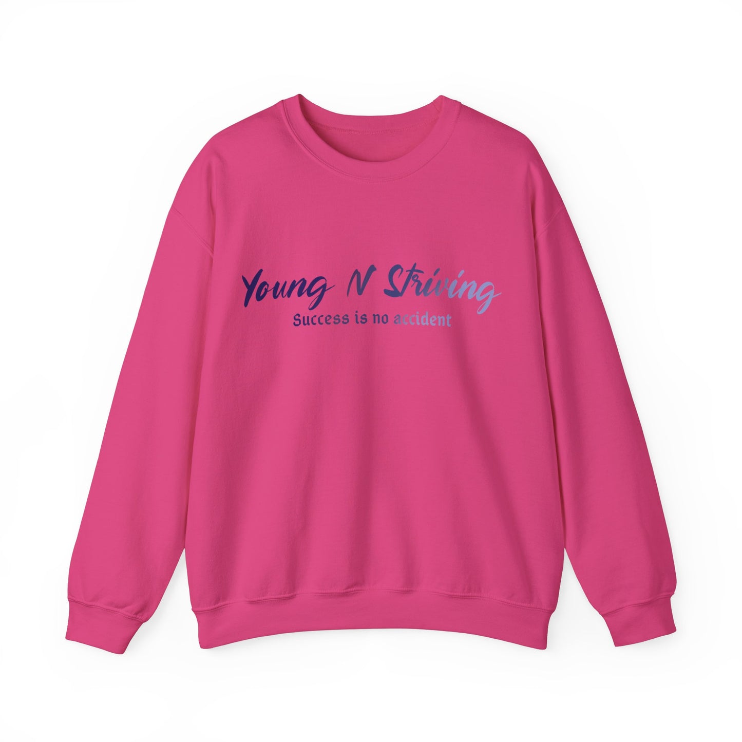 YNS Young N Striving Blue/White Unisex Heavy Blend™ Crewneck Sweatshirt