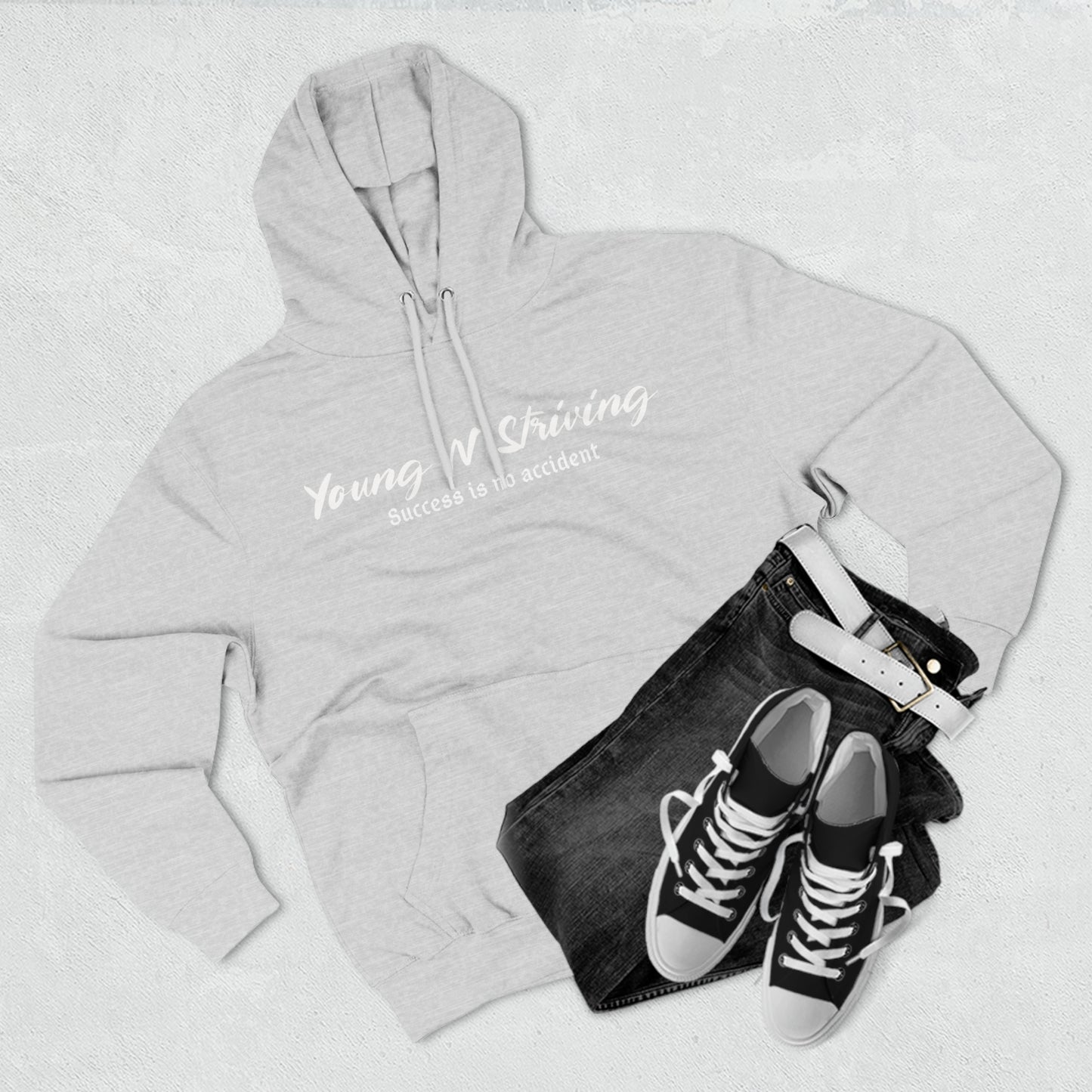 Young N Striving Three-Panel Fleece Hoodie