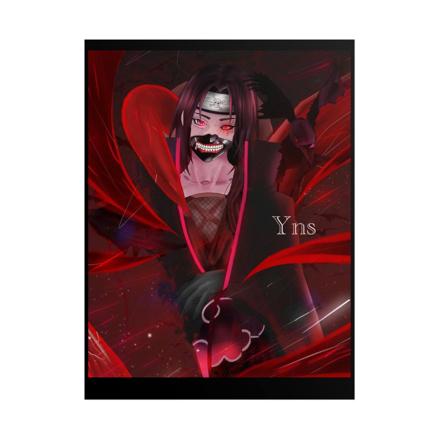 Itachi fusion with Kaneki / Luffy Rolled Posters