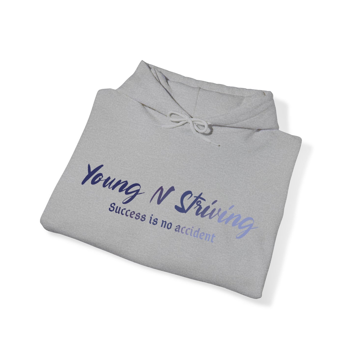 YNS Young N Striving Blue/White Unisex Heavy Blend™ Hooded Sweatshirt