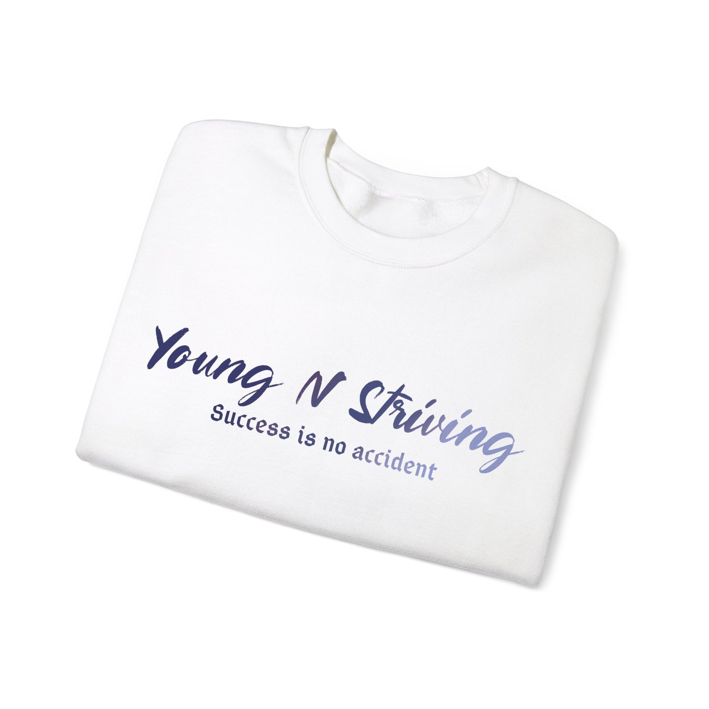 YNS Young N Striving Blue/White Unisex Heavy Blend™ Crewneck Sweatshirt