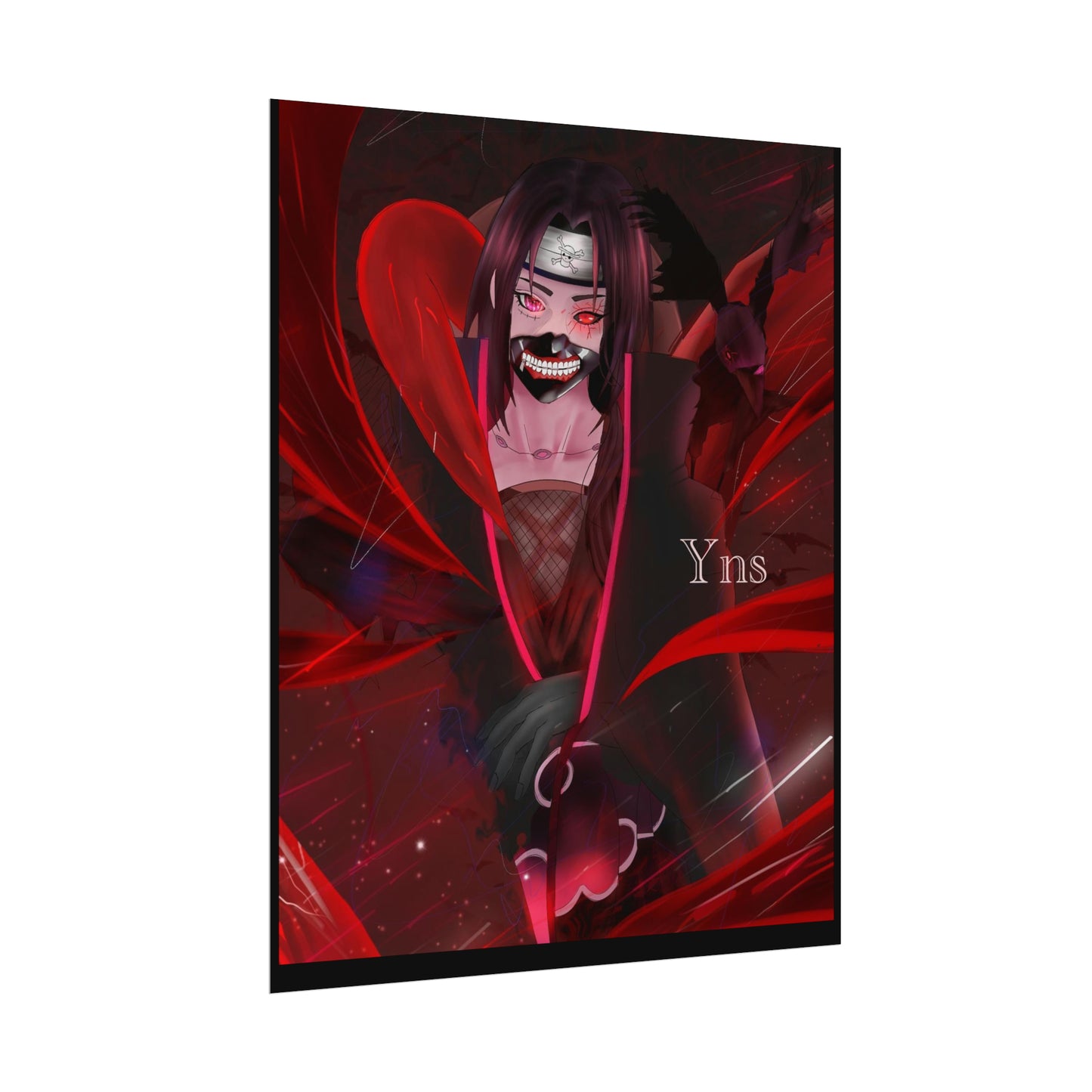 Itachi fusion with Kaneki / Luffy Rolled Posters