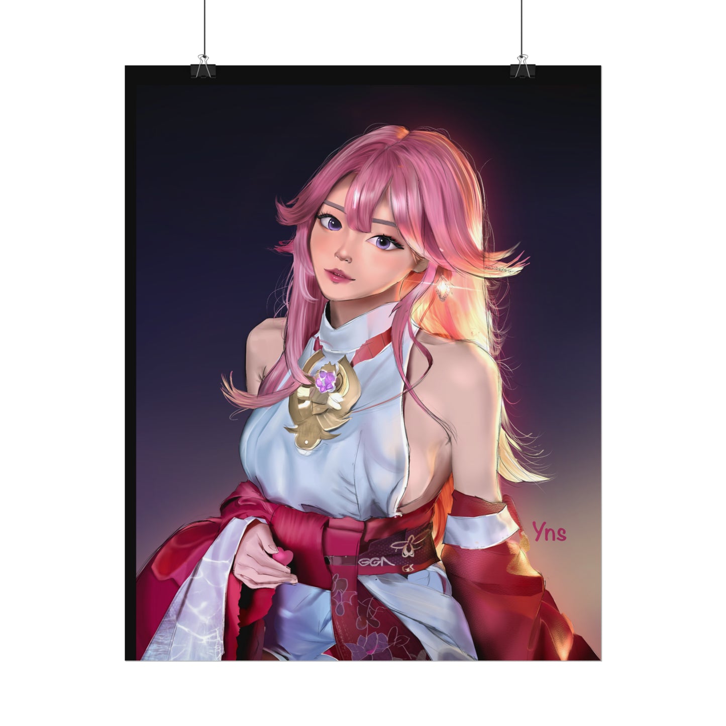 Yae Miko Genshin Impact Rolled Posters