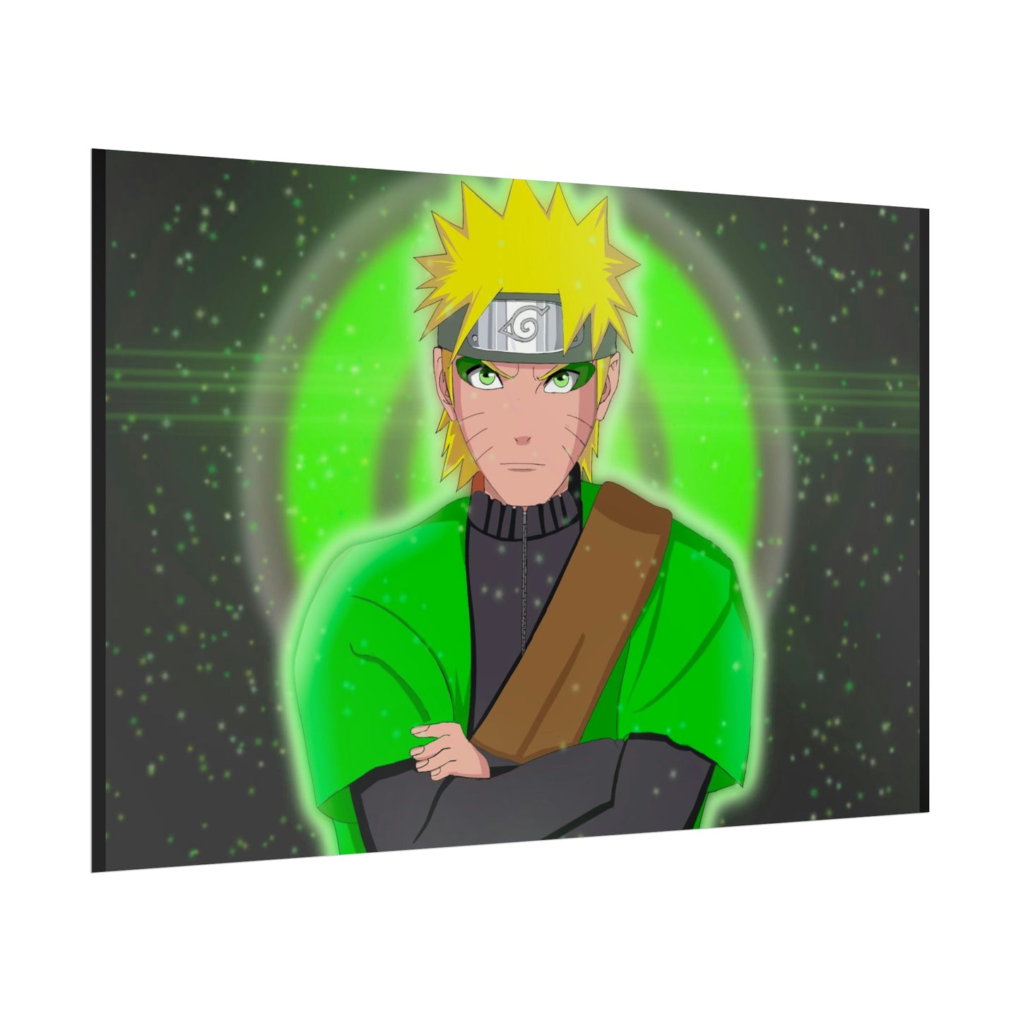 Green Naruto Sage Mode Naruto Shippuden Rolled Posters