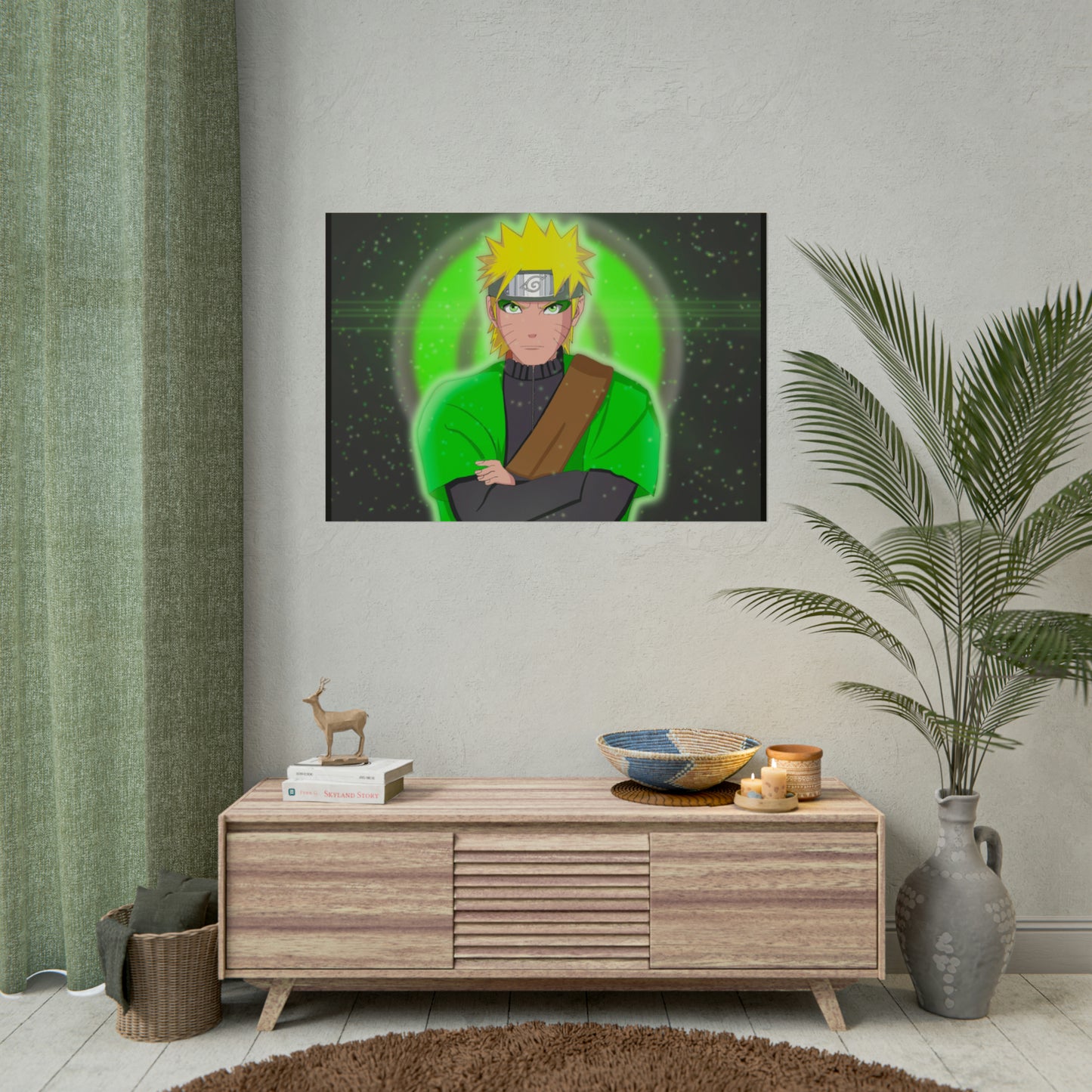 Green Naruto Sage Mode Naruto Shippuden Rolled Posters