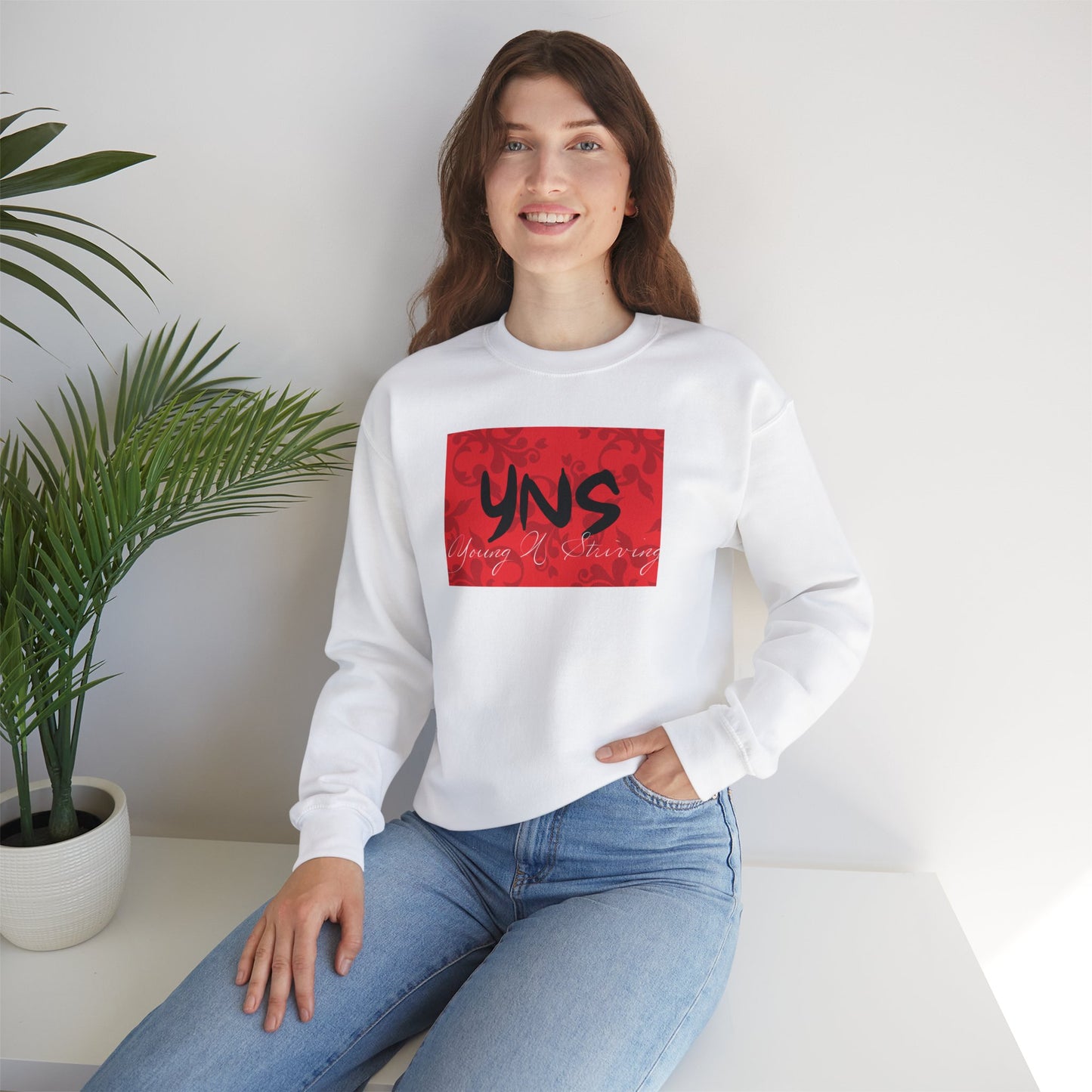 YNS 'Red' Unisex Heavy Blend™ Crewneck Sweatshirt