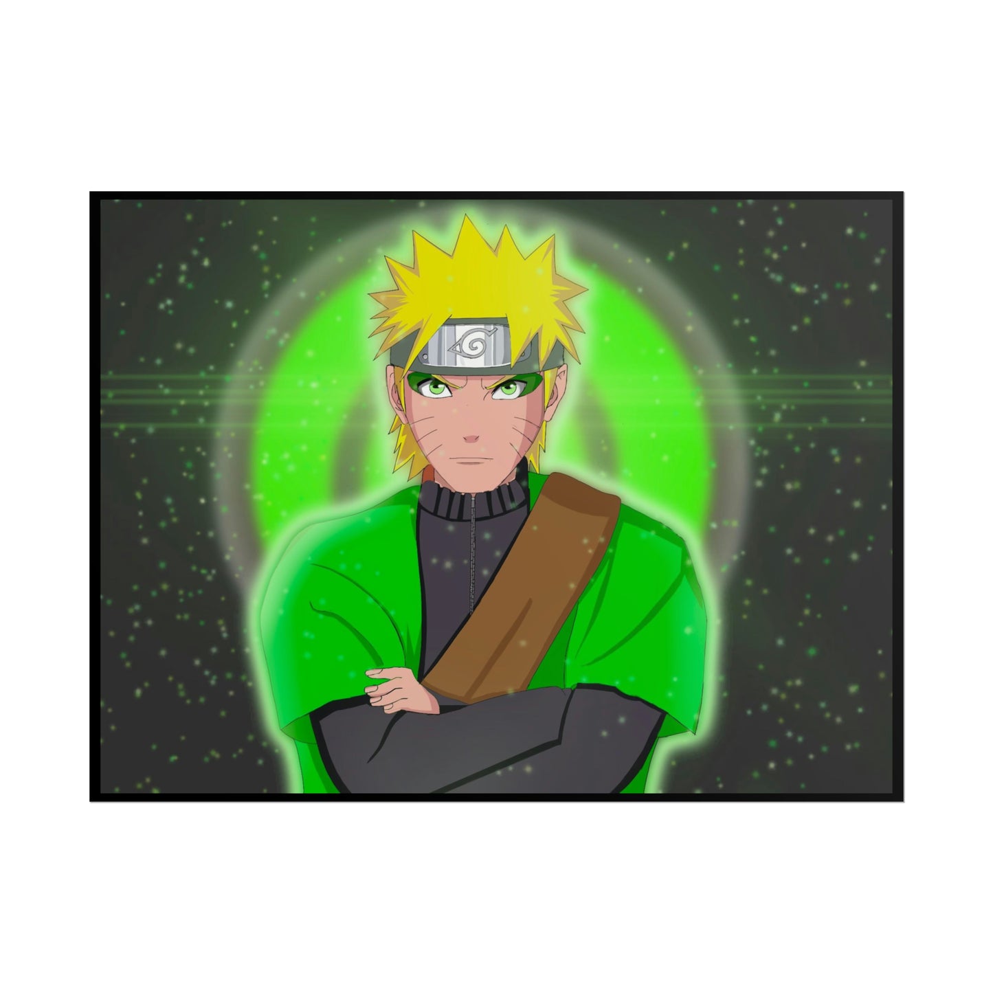 Green Naruto Sage Mode Naruto Shippuden Rolled Posters