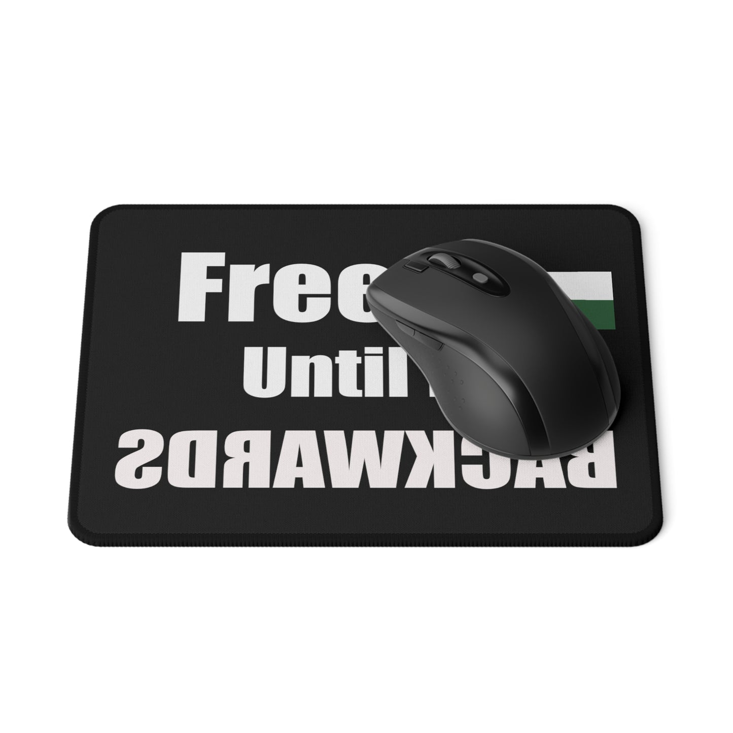 Black Free Palestine Non-Slip Mouse Pads