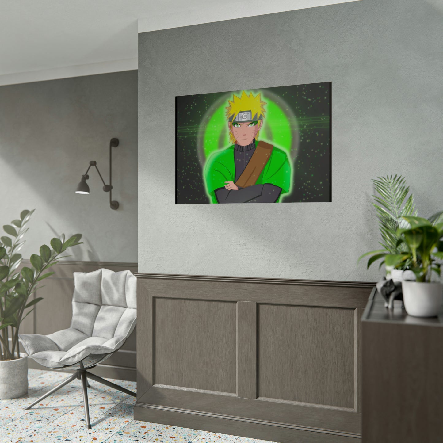 Green Naruto Sage Mode Naruto Shippuden Rolled Posters