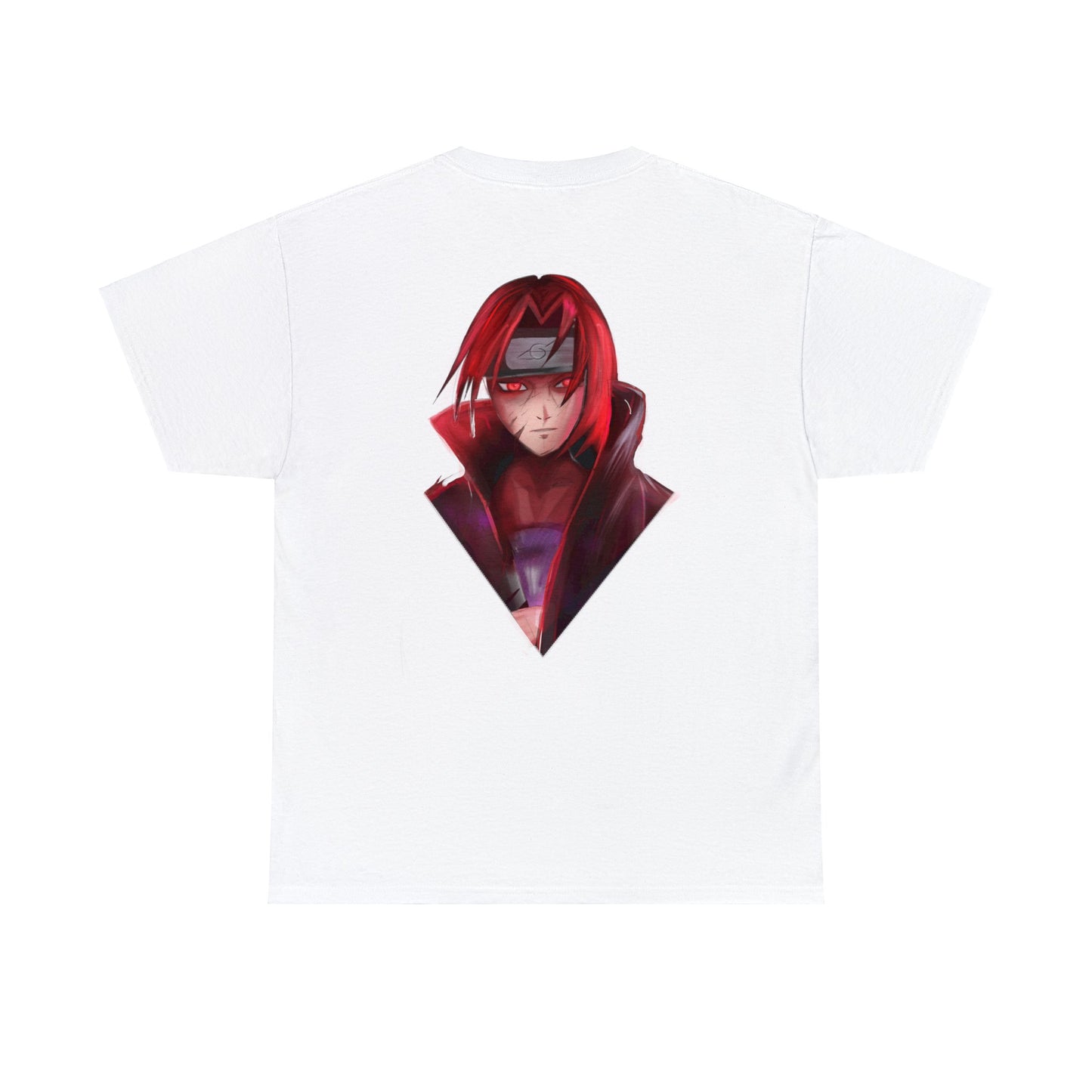 White Itachi Uchiha Naruto Shippuden Unisex Heavy Cotton Tee