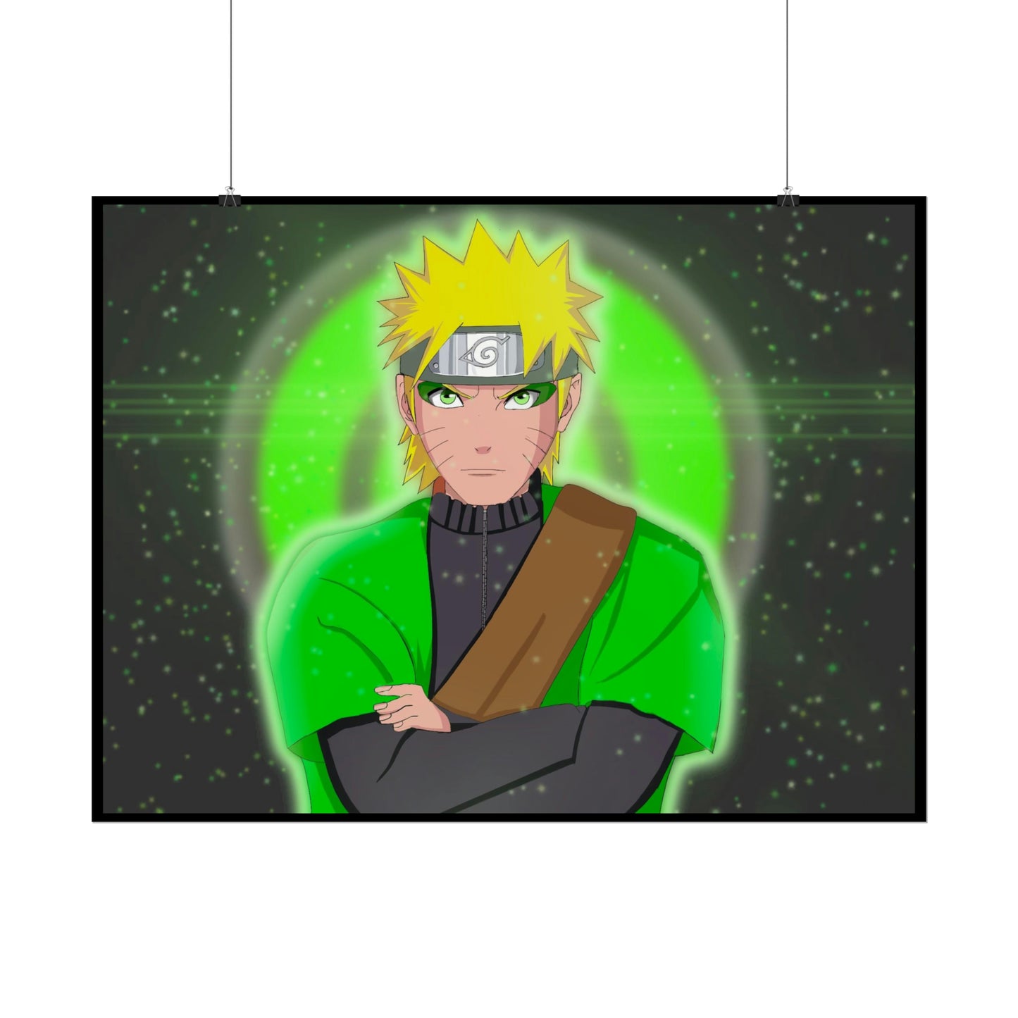 Green Naruto Sage Mode Naruto Shippuden Rolled Posters