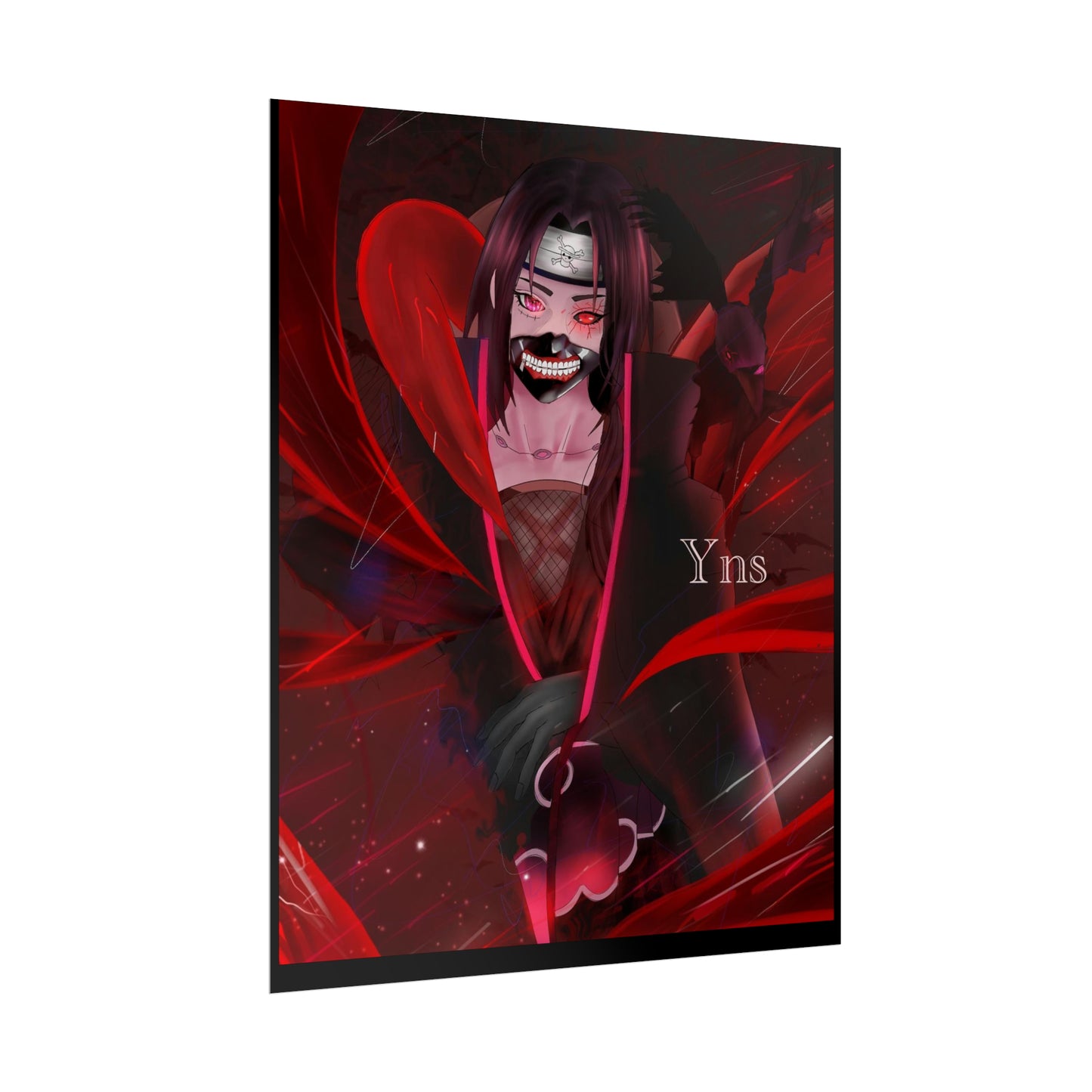 Itachi fusion with Kaneki / Luffy Rolled Posters