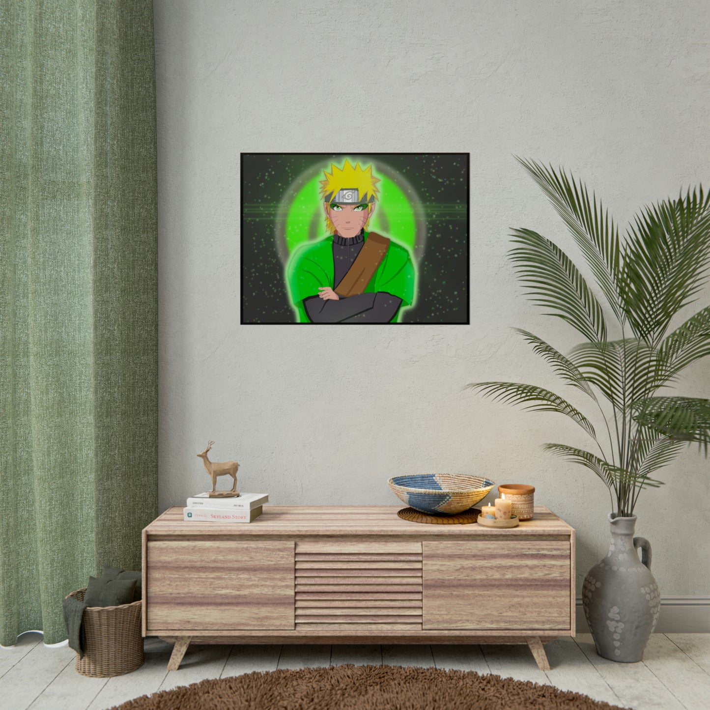 Green Naruto Sage Mode Naruto Shippuden Rolled Posters