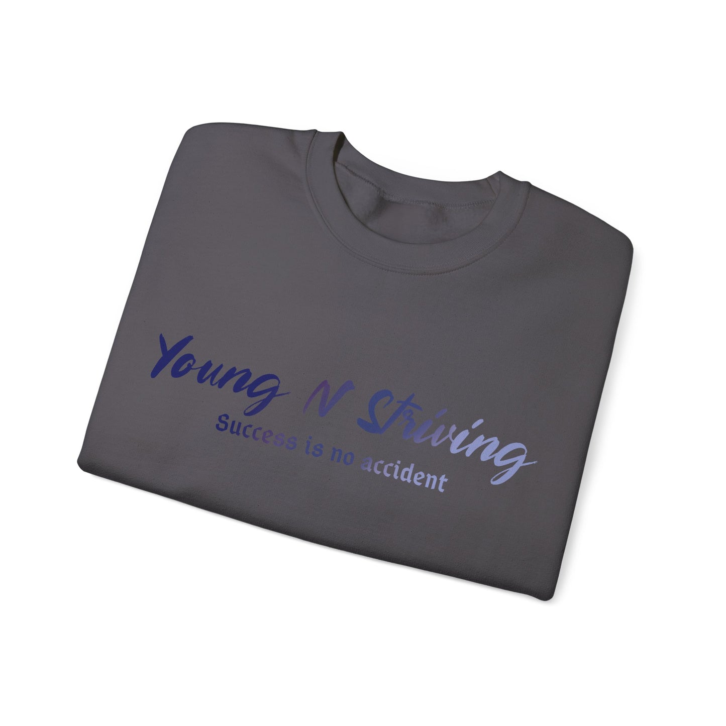 YNS Young N Striving Blue/White Unisex Heavy Blend™ Crewneck Sweatshirt