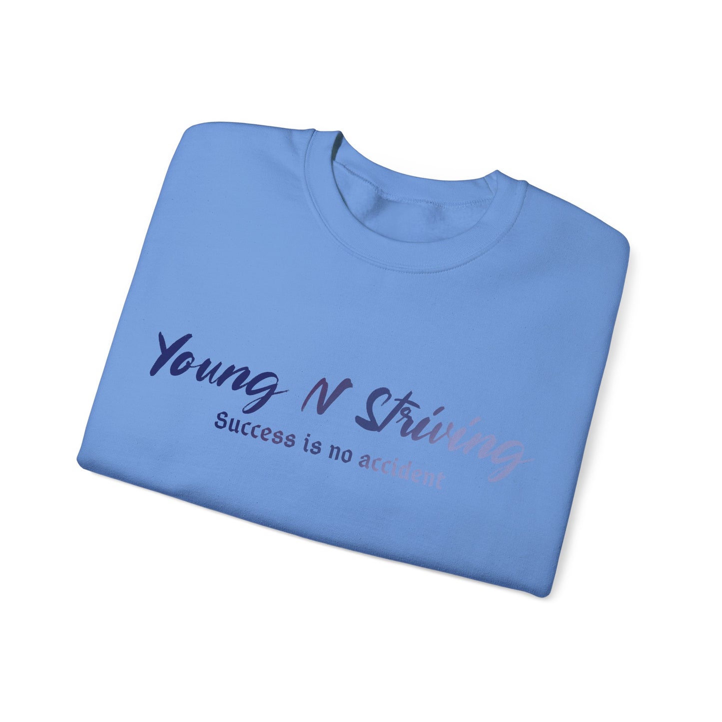 YNS Young N Striving Blue/White Unisex Heavy Blend™ Crewneck Sweatshirt