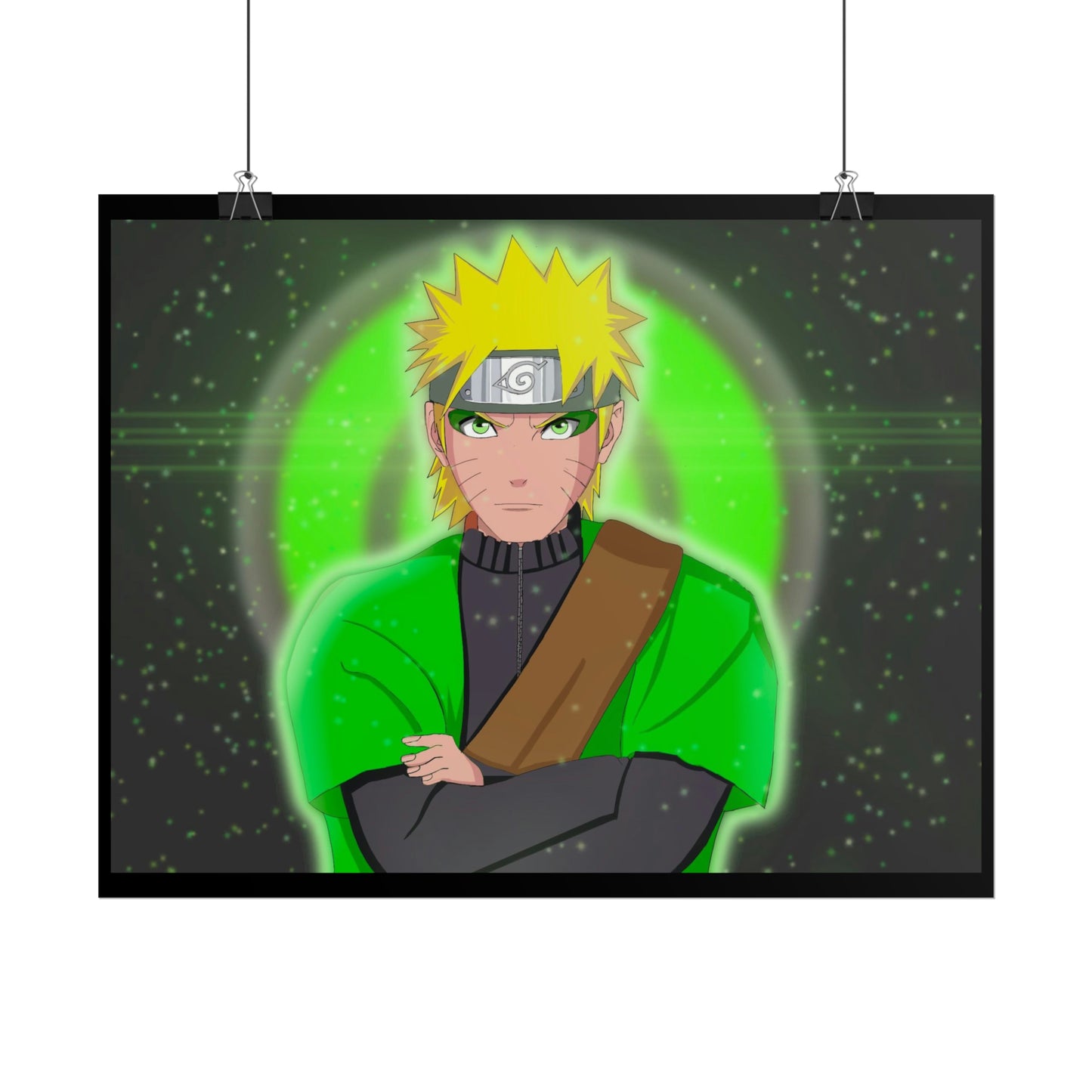 Green Naruto Sage Mode Naruto Shippuden Rolled Posters