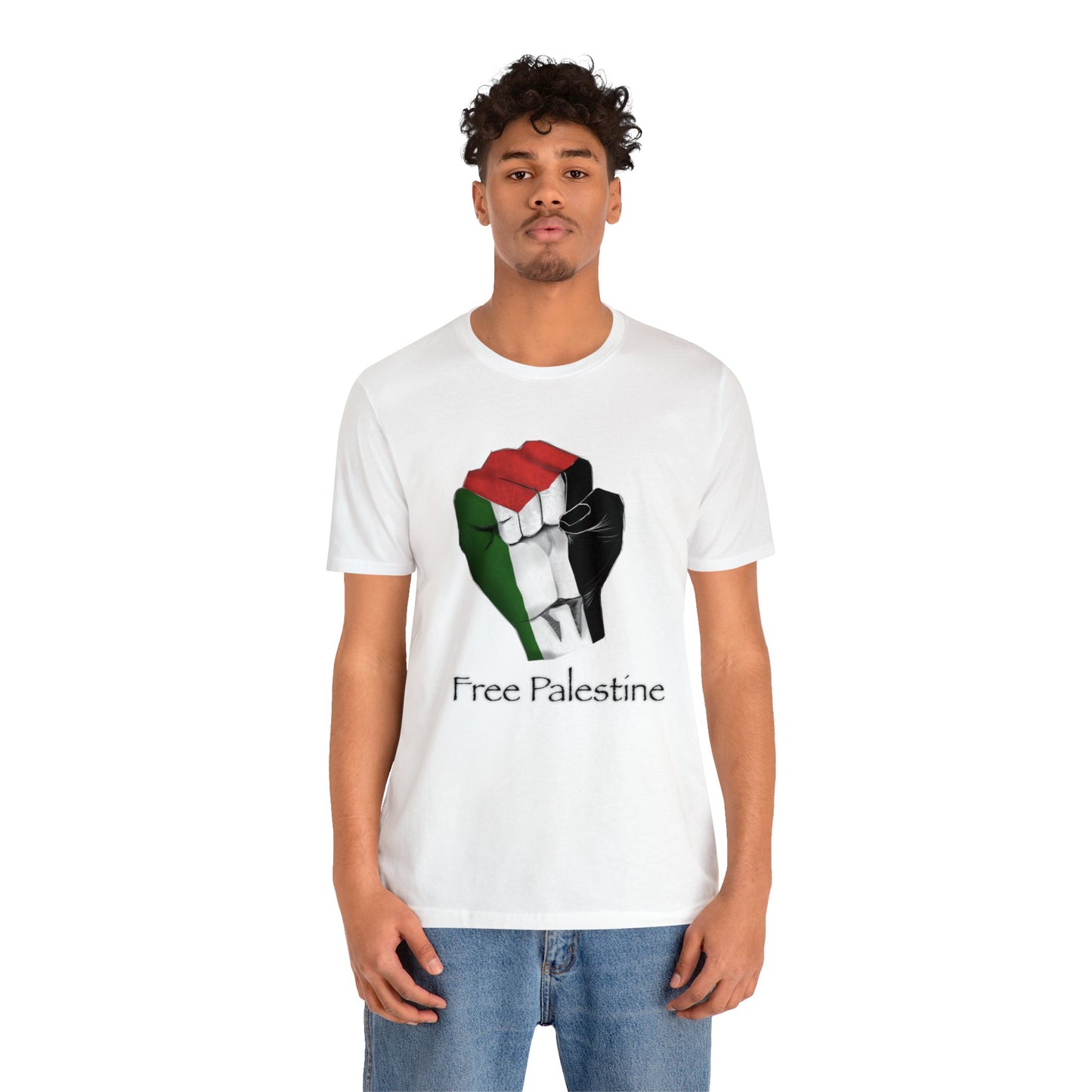 Free Palestine Unisex Jersey Short Sleeve Tee