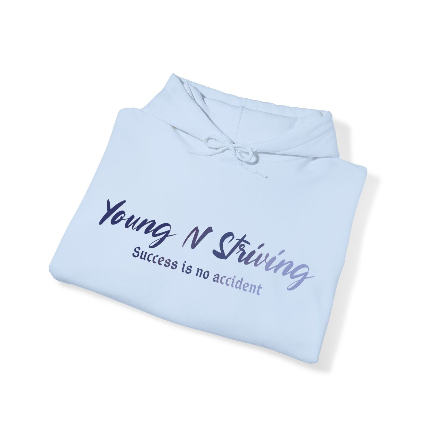 YNS Young N Striving Blue/White Unisex Heavy Blend™ Hooded Sweatshirt