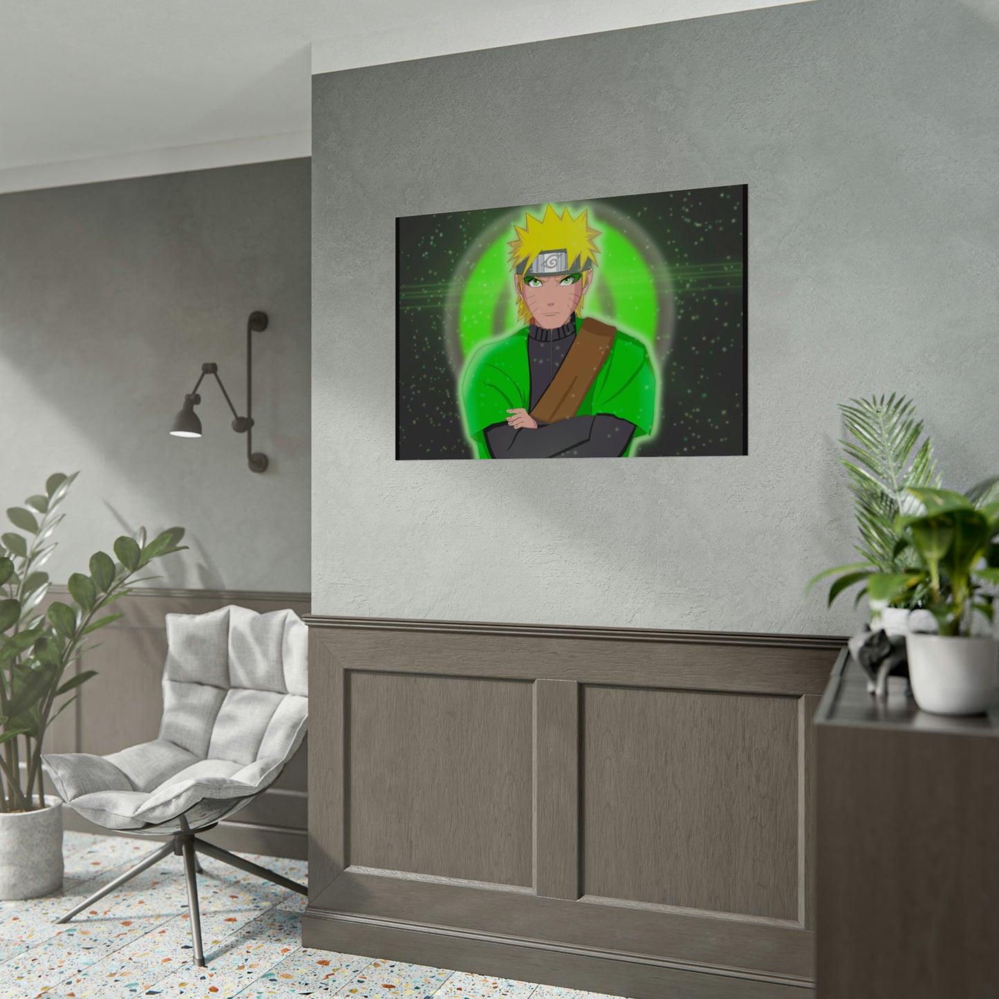 Green Naruto Sage Mode Naruto Shippuden Rolled Posters