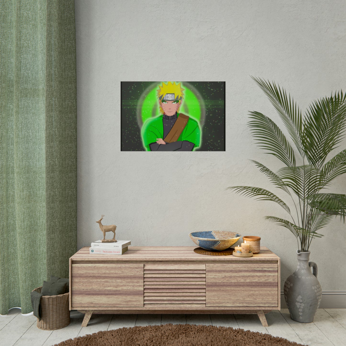 Green Naruto Sage Mode Naruto Shippuden Rolled Posters