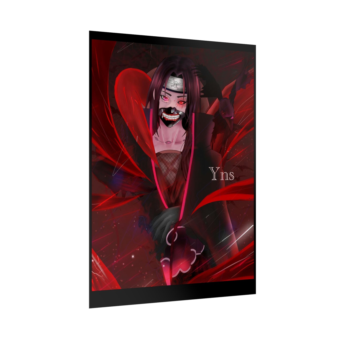 Itachi fusion with Kaneki / Luffy Rolled Posters