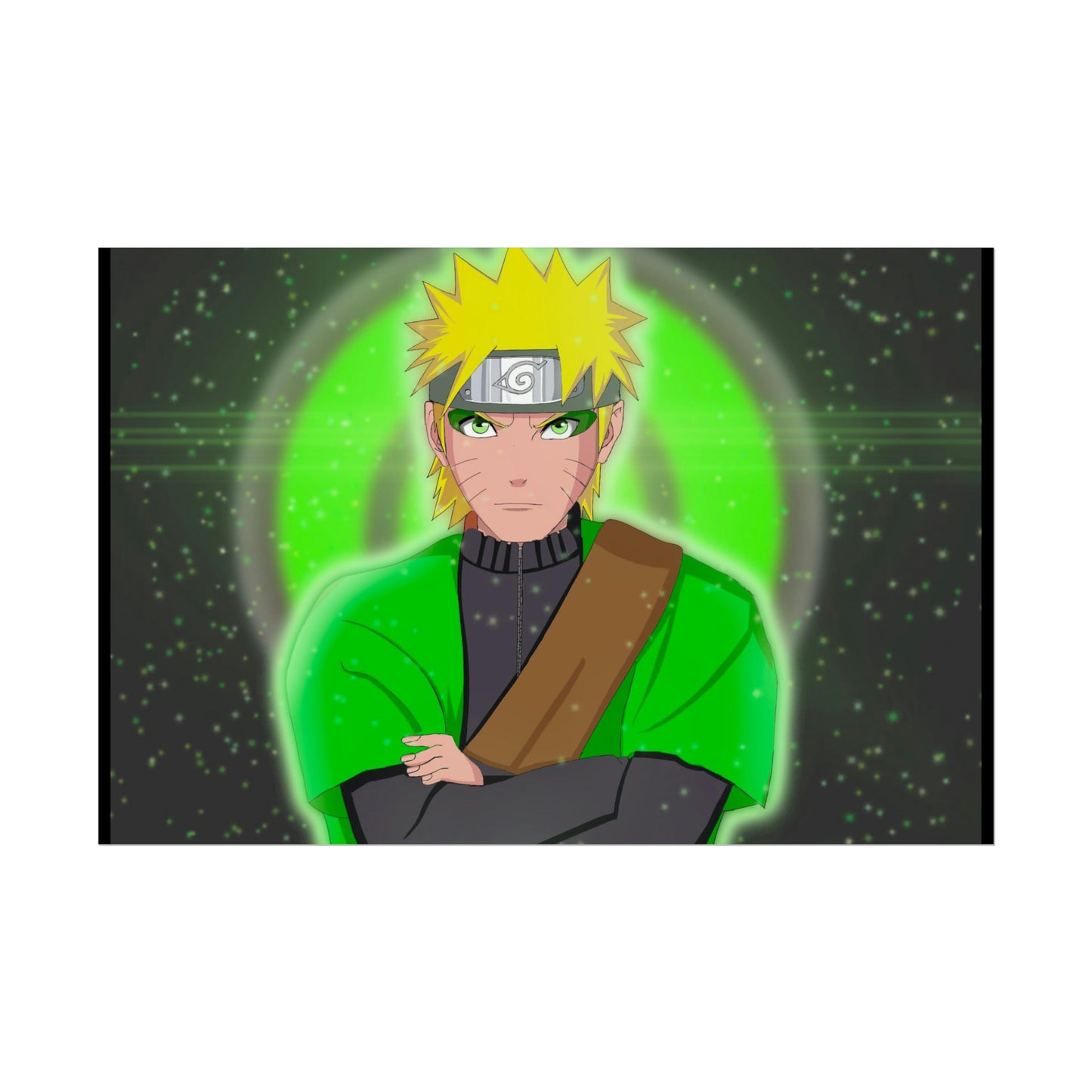 Green Naruto Sage Mode Naruto Shippuden Rolled Posters