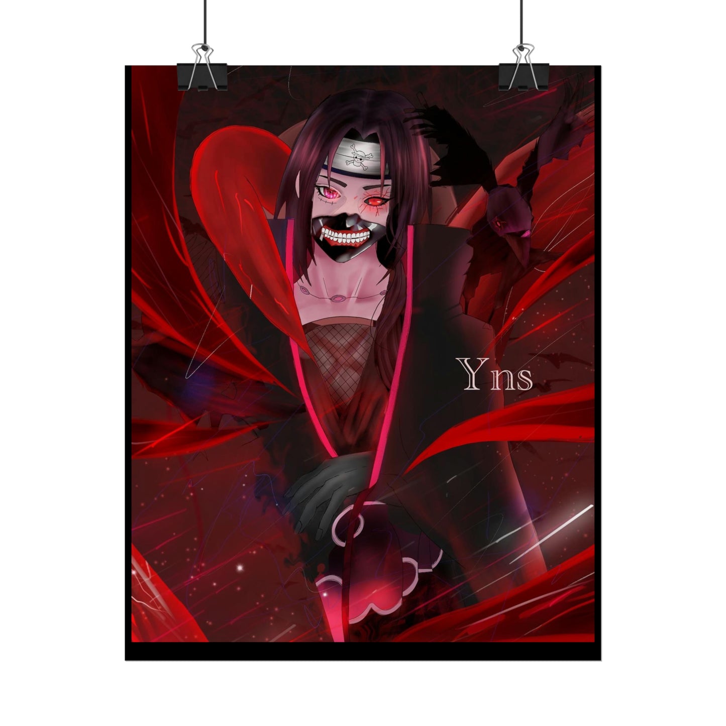 Itachi fusion with Kaneki / Luffy Rolled Posters