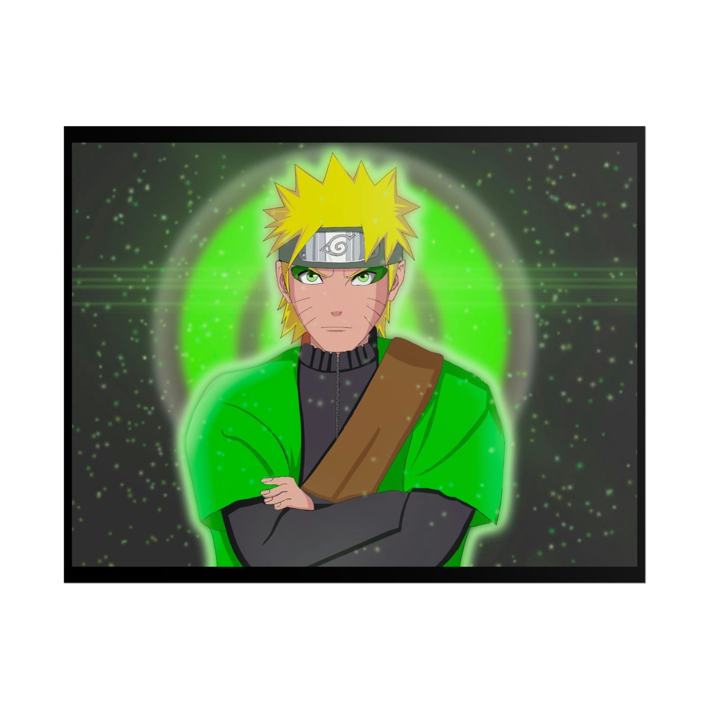 Green Naruto Sage Mode Naruto Shippuden Rolled Posters