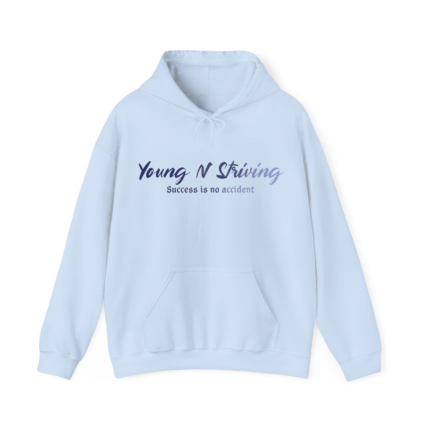 YNS Young N Striving Blue/White Unisex Heavy Blend™ Hooded Sweatshirt