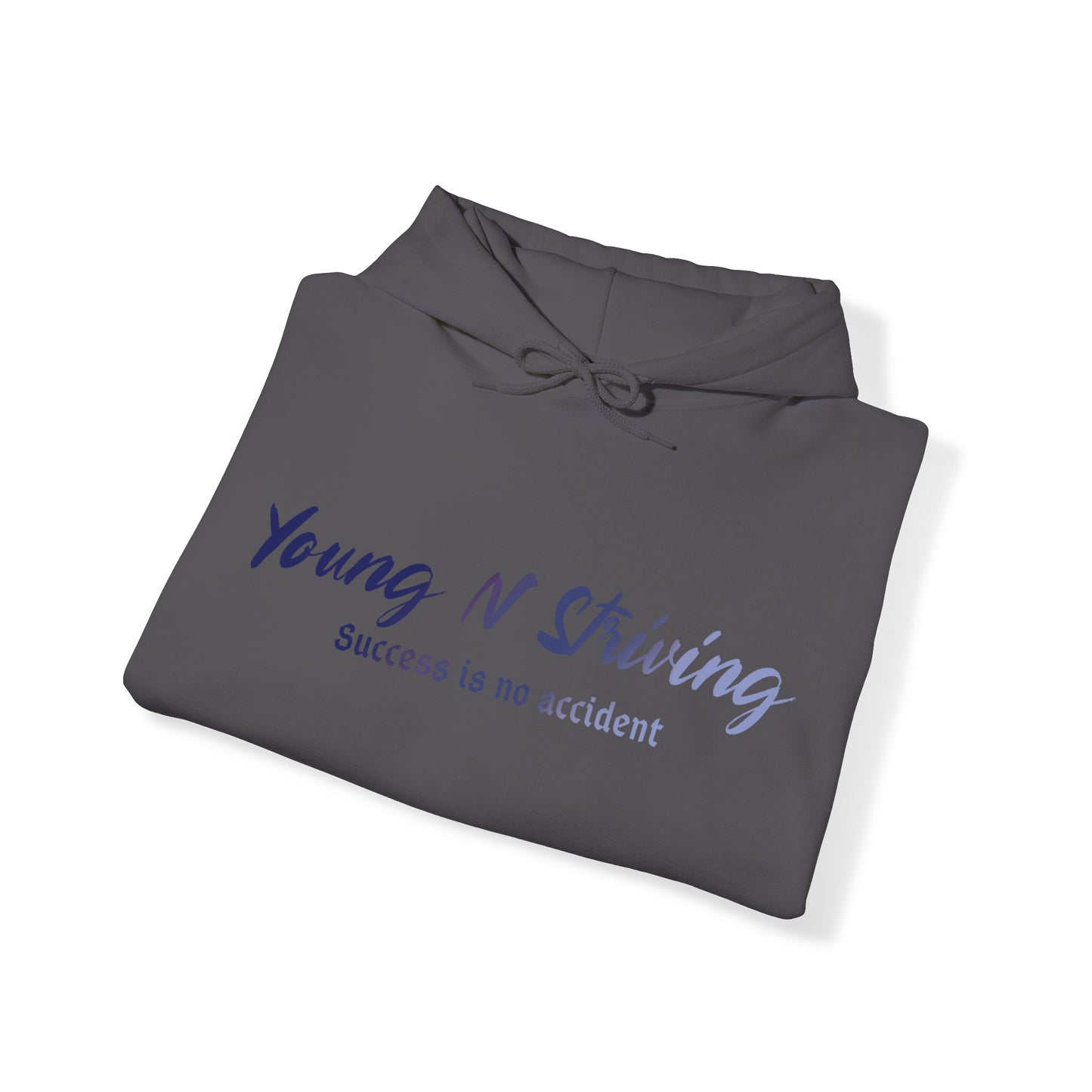 YNS Young N Striving Blue/White Unisex Heavy Blend™ Hooded Sweatshirt