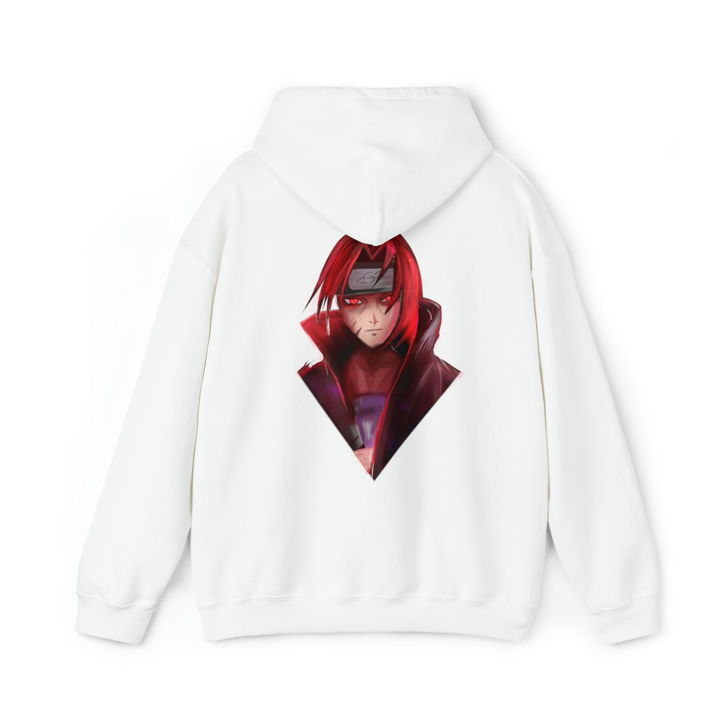 White Itachi Uchiha Naruto Shippuden Unisex Heavy Blend™ Hooded Sweatshirt