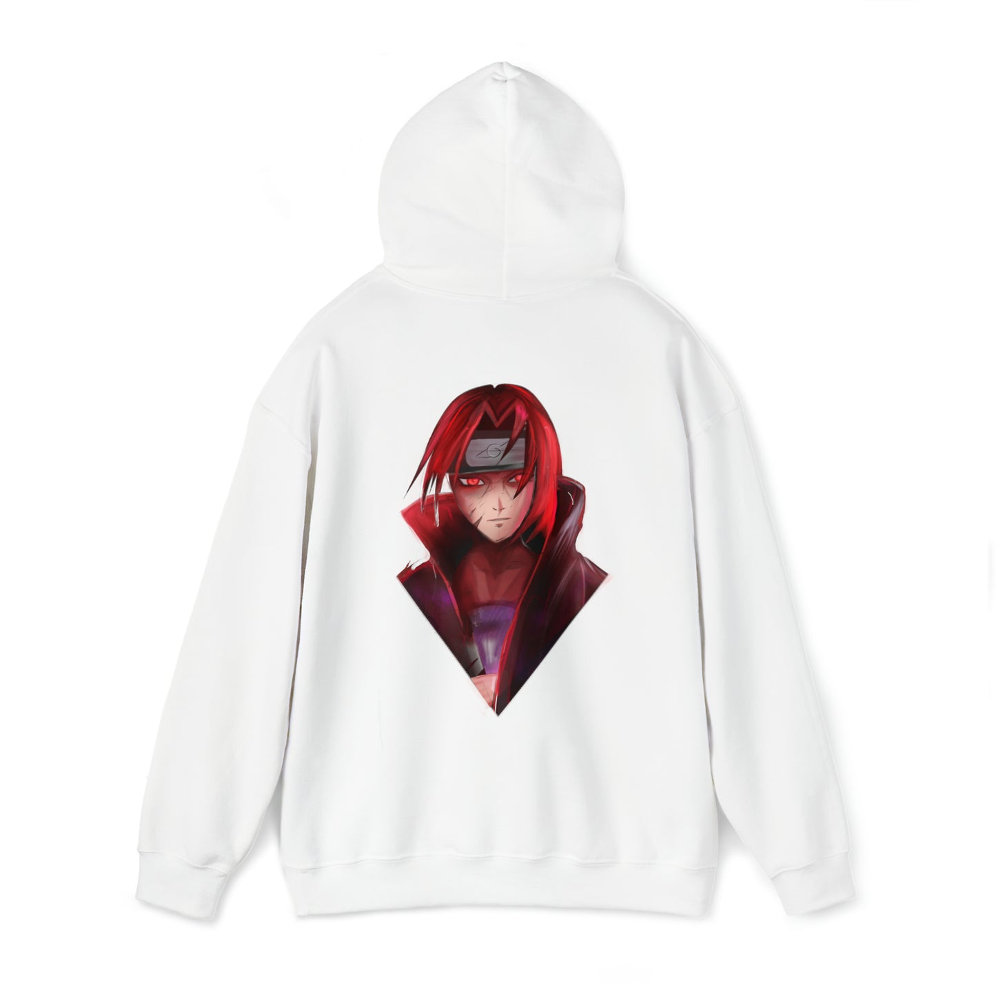 White Itachi Uchiha Naruto Shippuden Unisex Heavy Blend™ Hooded Sweatshirt