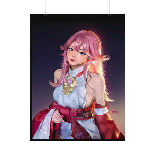 Yae Miko Genshin Impact Rolled Posters