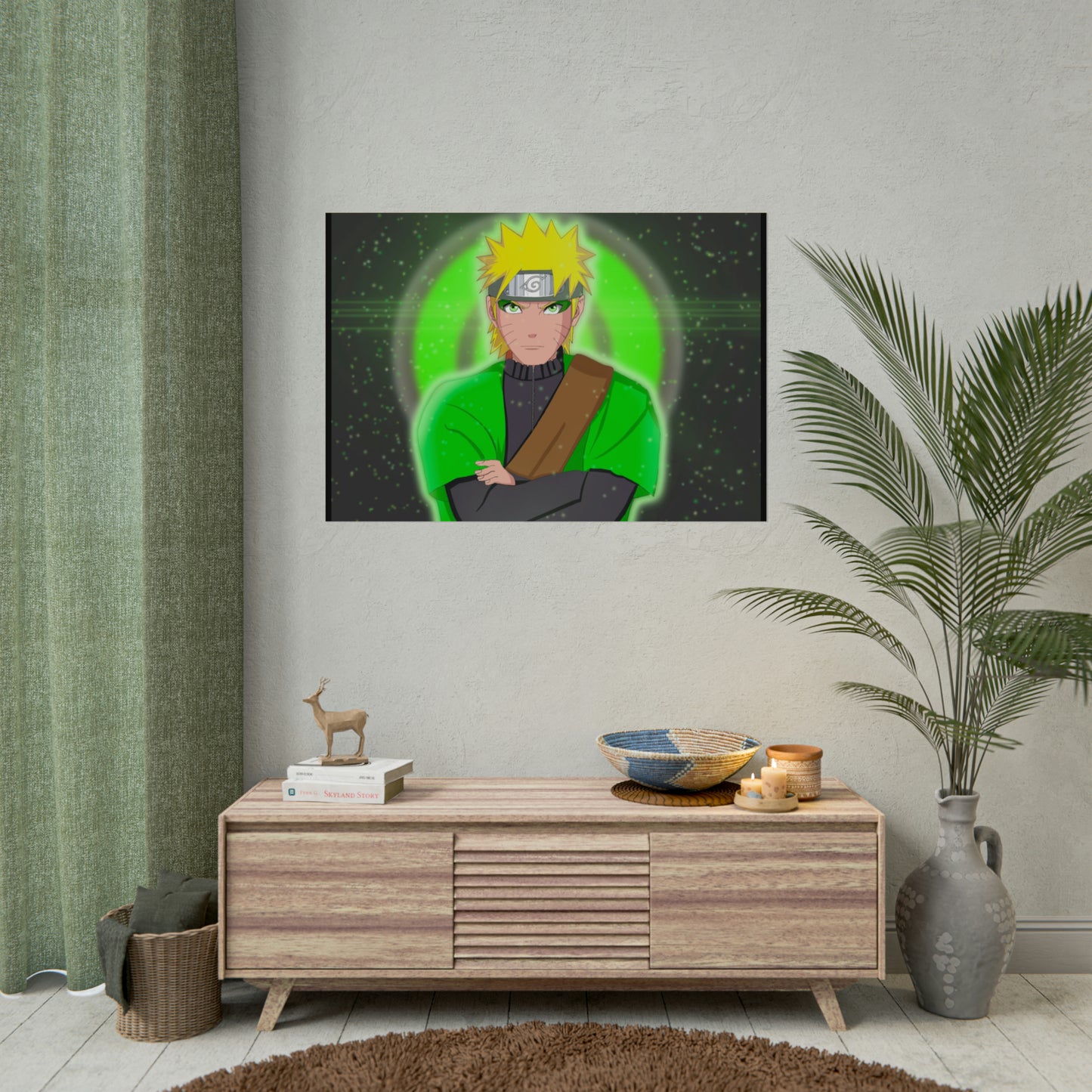 Green Naruto Sage Mode Naruto Shippuden Rolled Posters