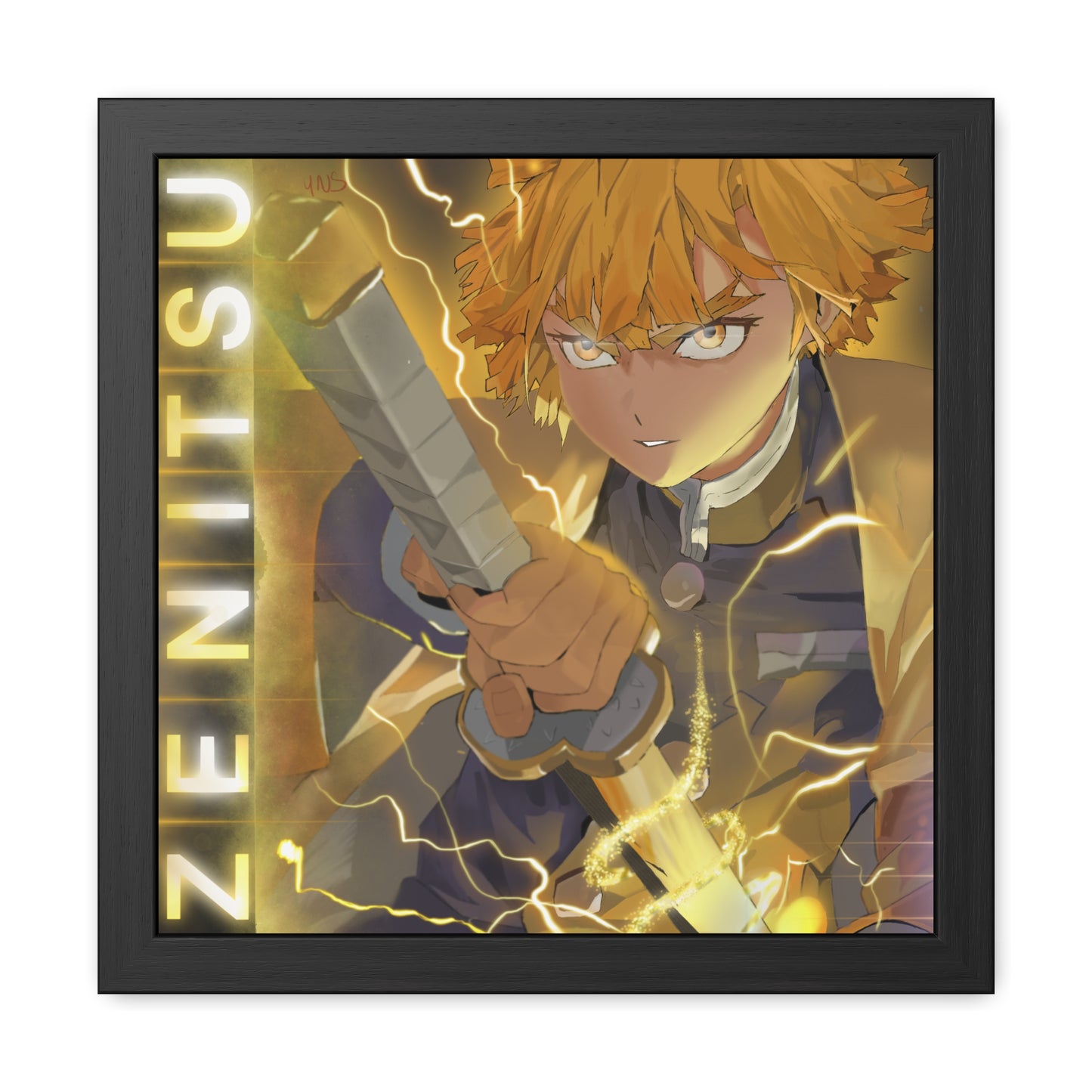 Zenitsu Agatsuma Demon Slayer PREMIUM Framed Posters