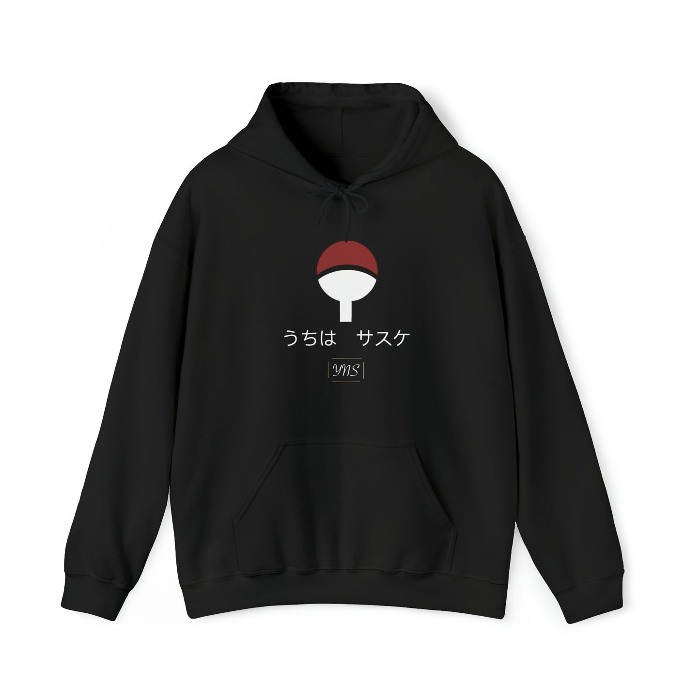 Black Sasuke Uchiha Unisex Heavy Blend™ Hooded Sweatshirt