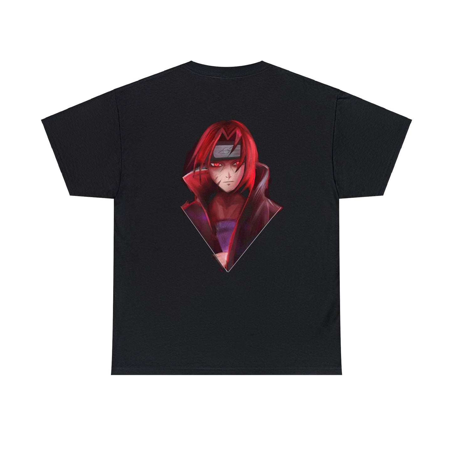 Black Itachi Uchiha Naruto Shippuden Unisex Heavy Cotton Tee