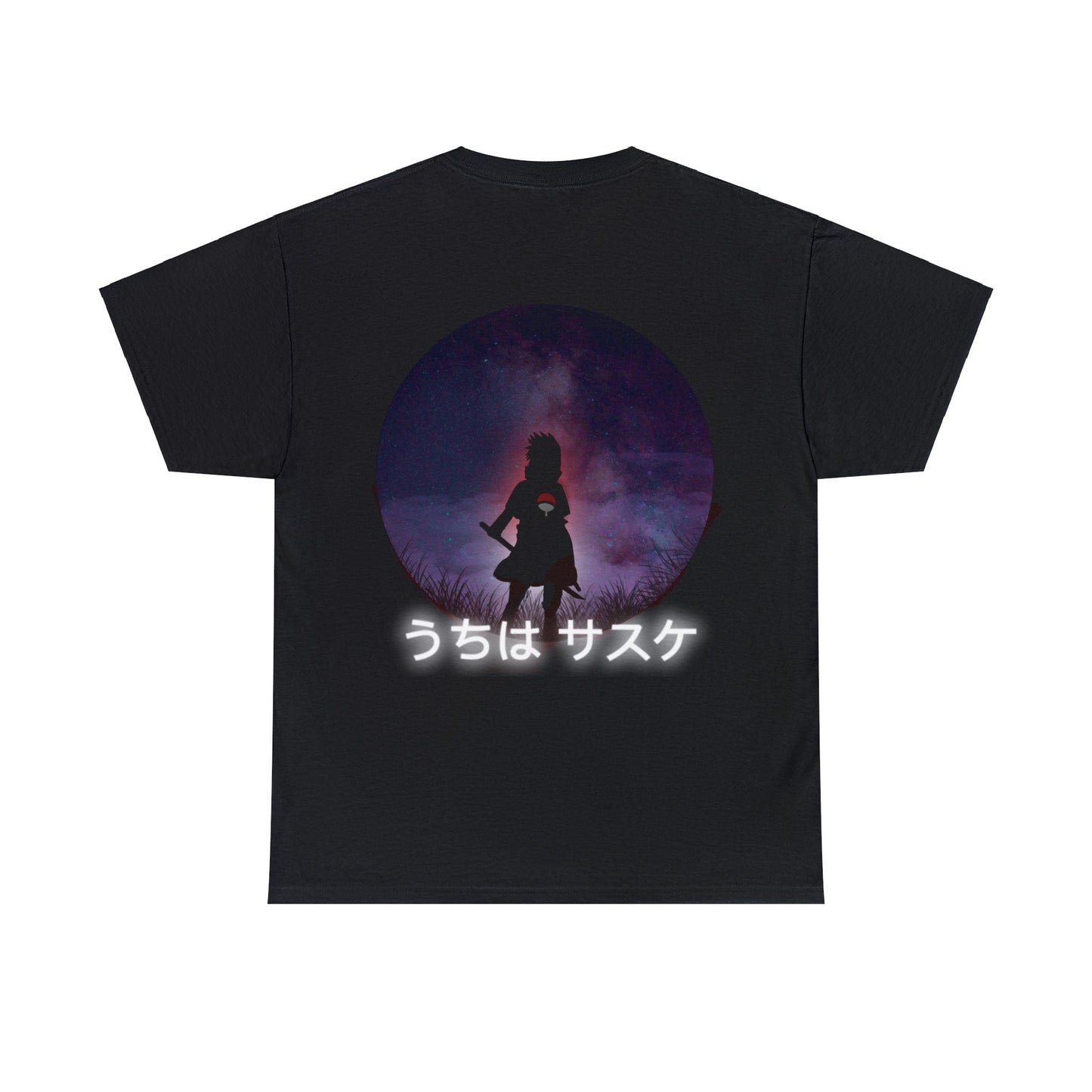 Black Sasuke Uchiha Unisex Heavy Cotton Tee