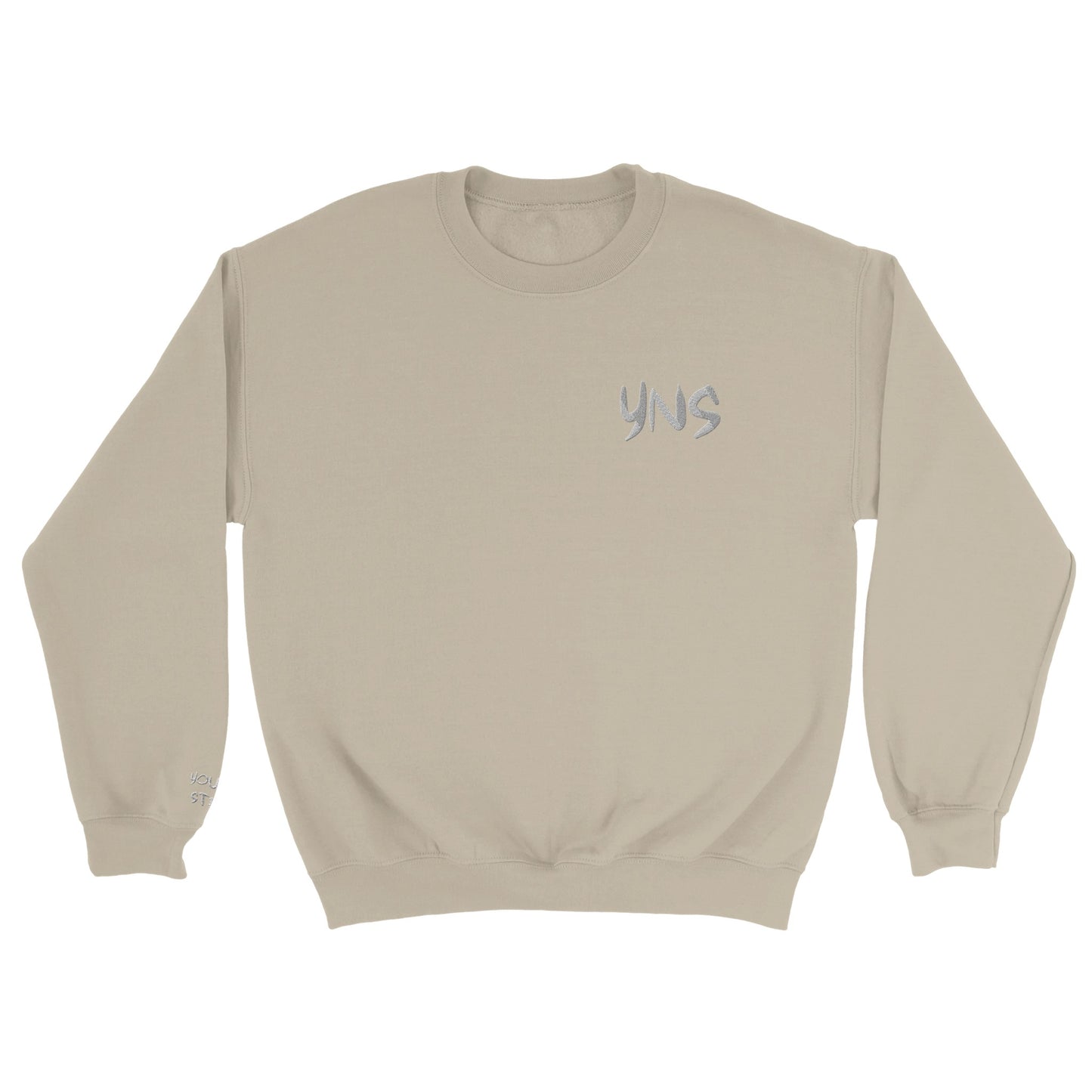 YNS Young n Striving Classic Unisex EMBROIDERED Crewneck Sweatshirt