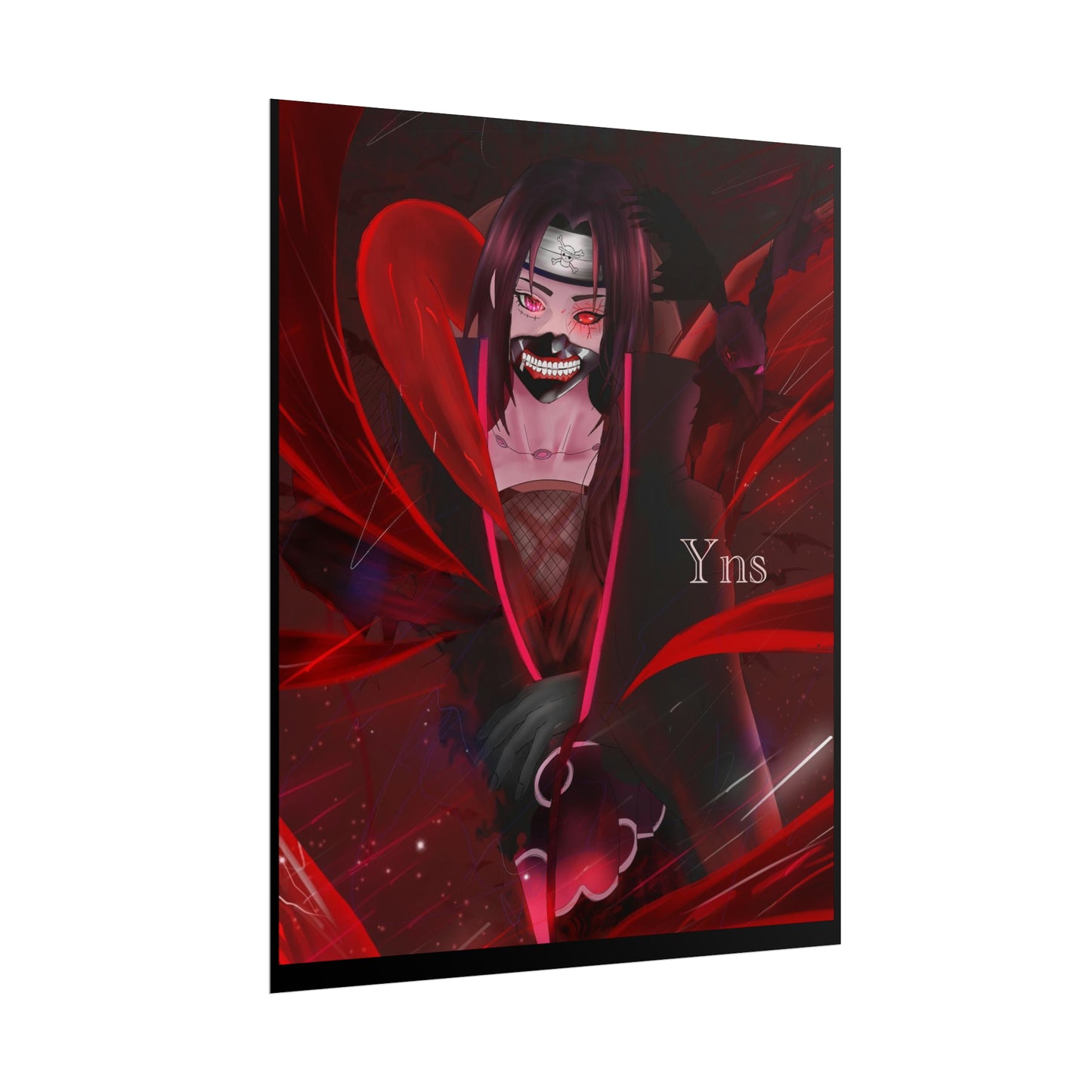 Itachi fusion with Kaneki / Luffy Rolled Posters